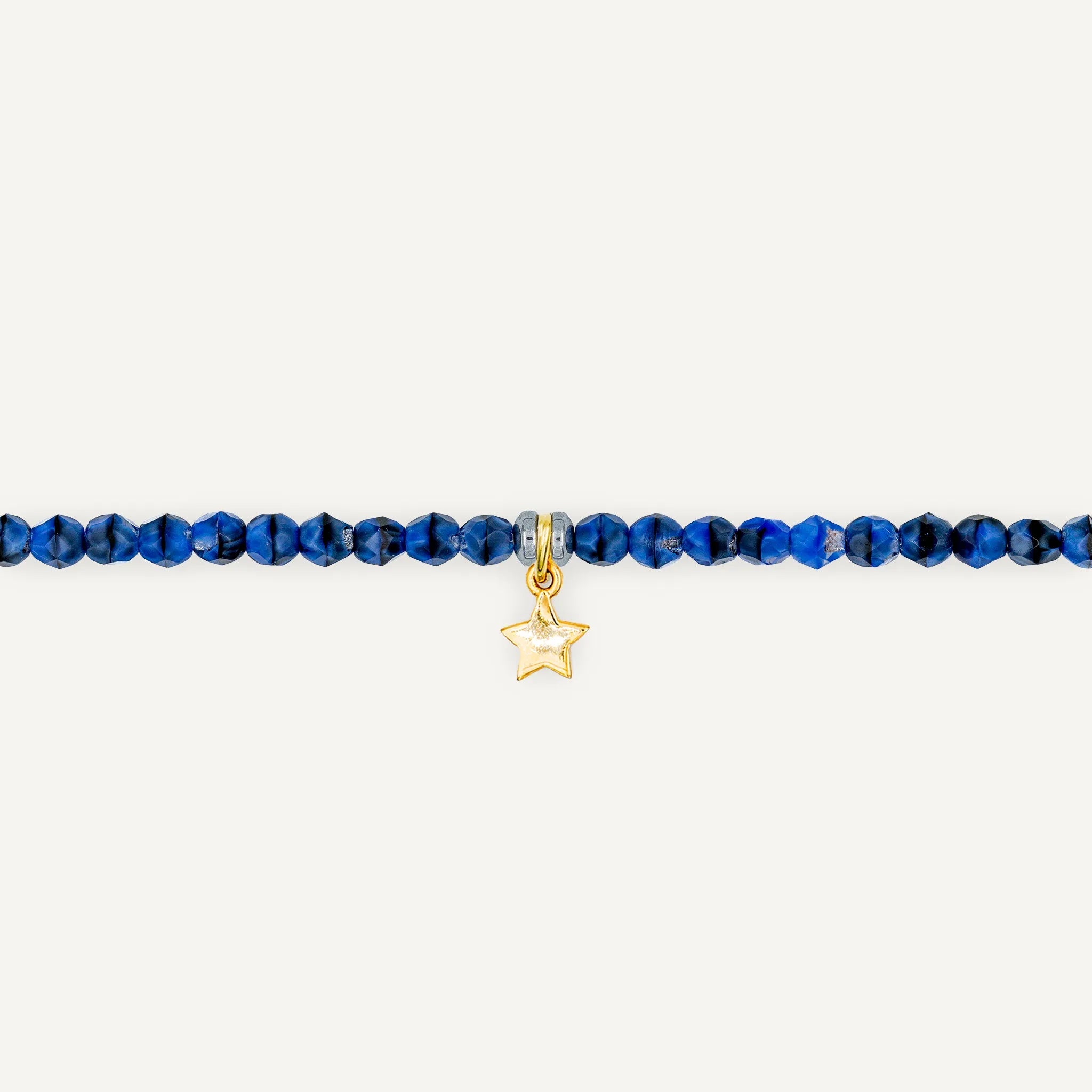 collier / bracelet Ras de cou - Denim - Têtes Blondes
