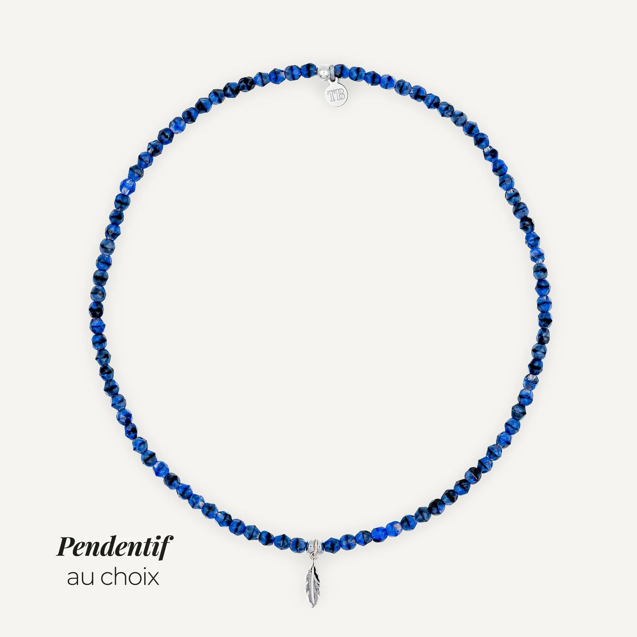 collier / bracelet Ras de cou - Denim - Têtes Blondes