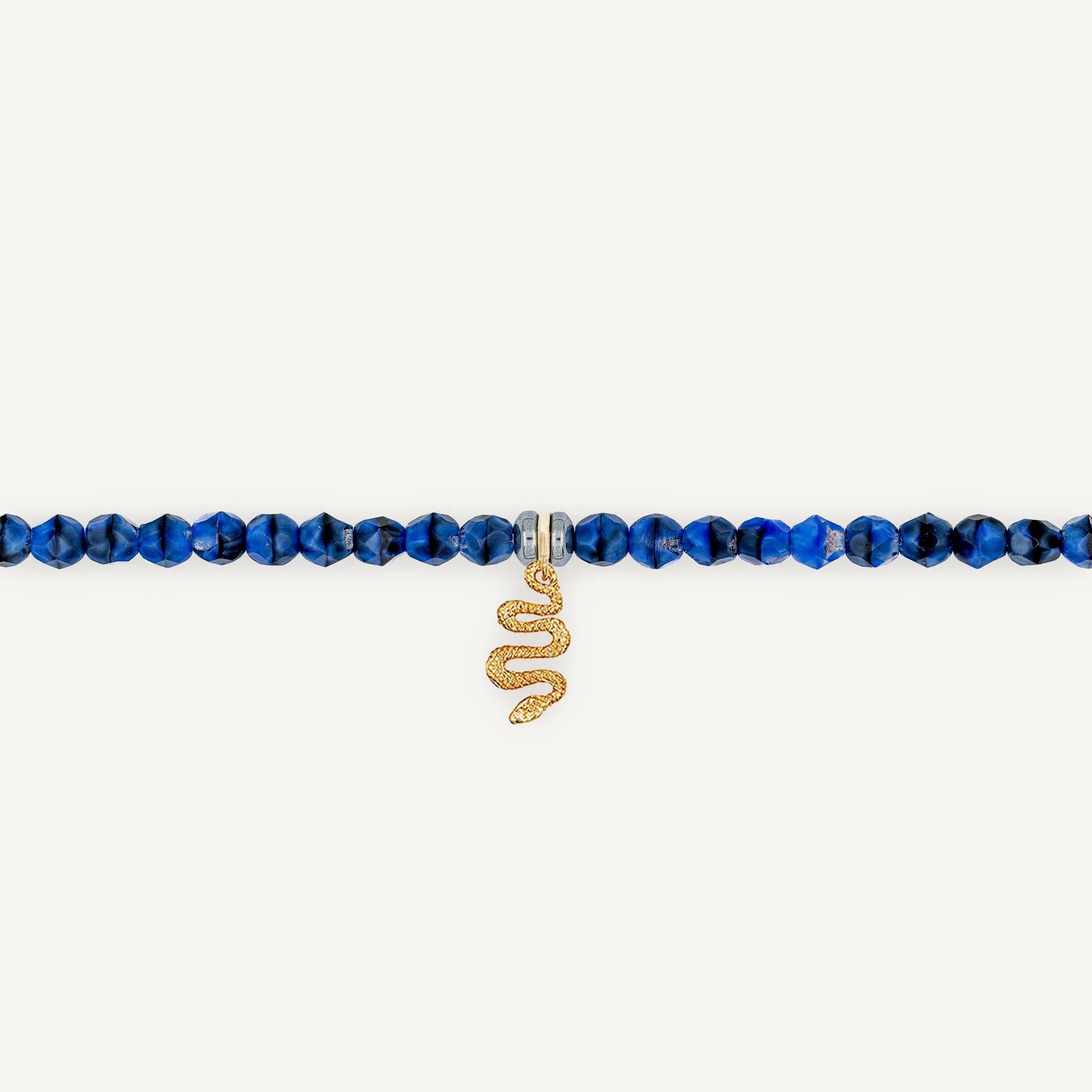 collier / bracelet Ras de cou - Denim - Têtes Blondes