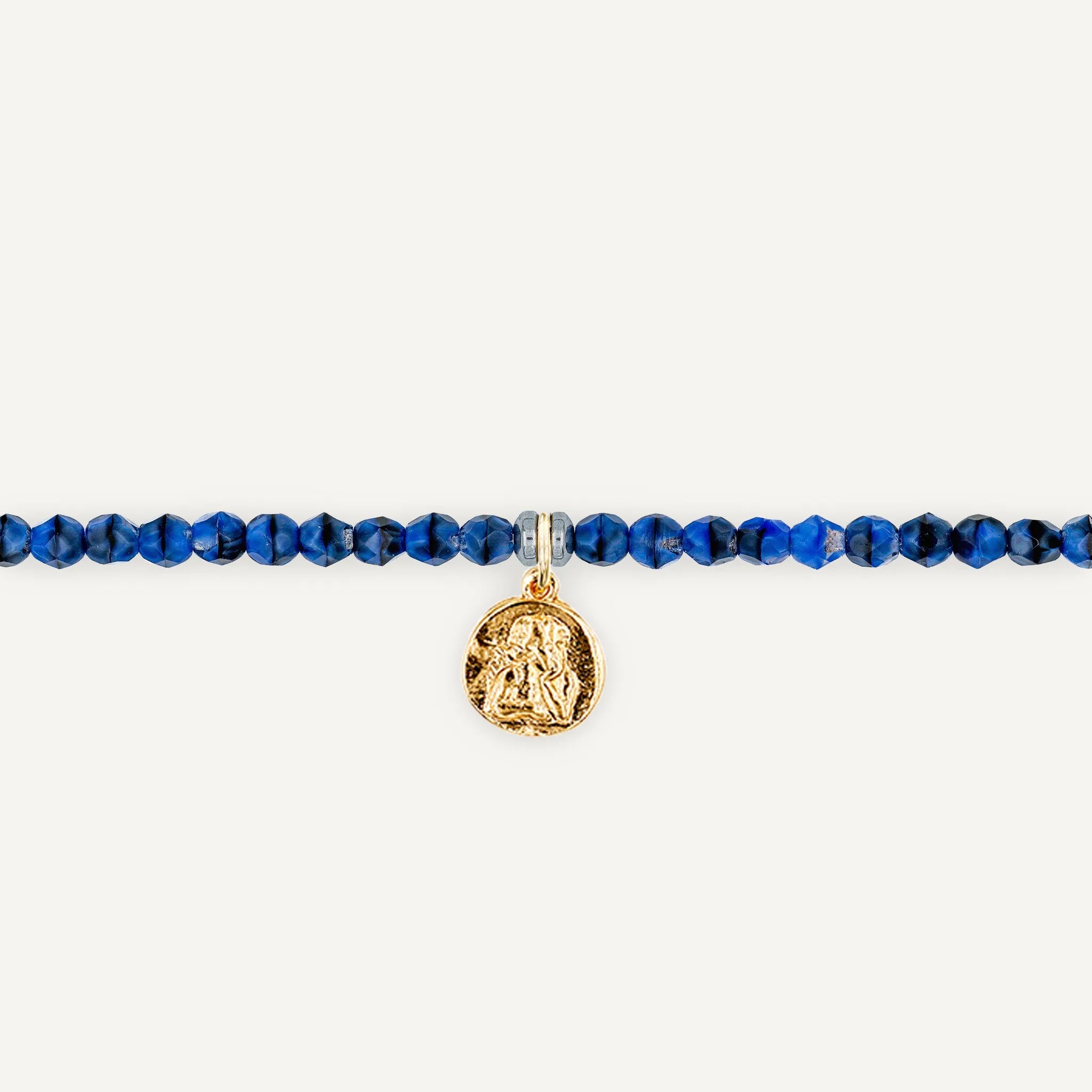 collier / bracelet Ras de cou - Denim - Têtes Blondes