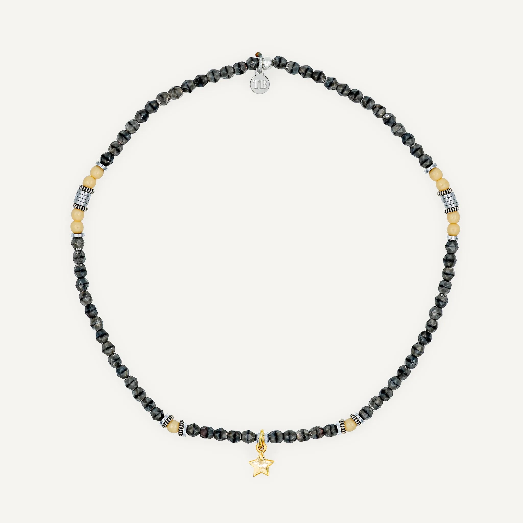 collier / bracelet Ras de cou - Gris Rangiroa - Têtes Blondes