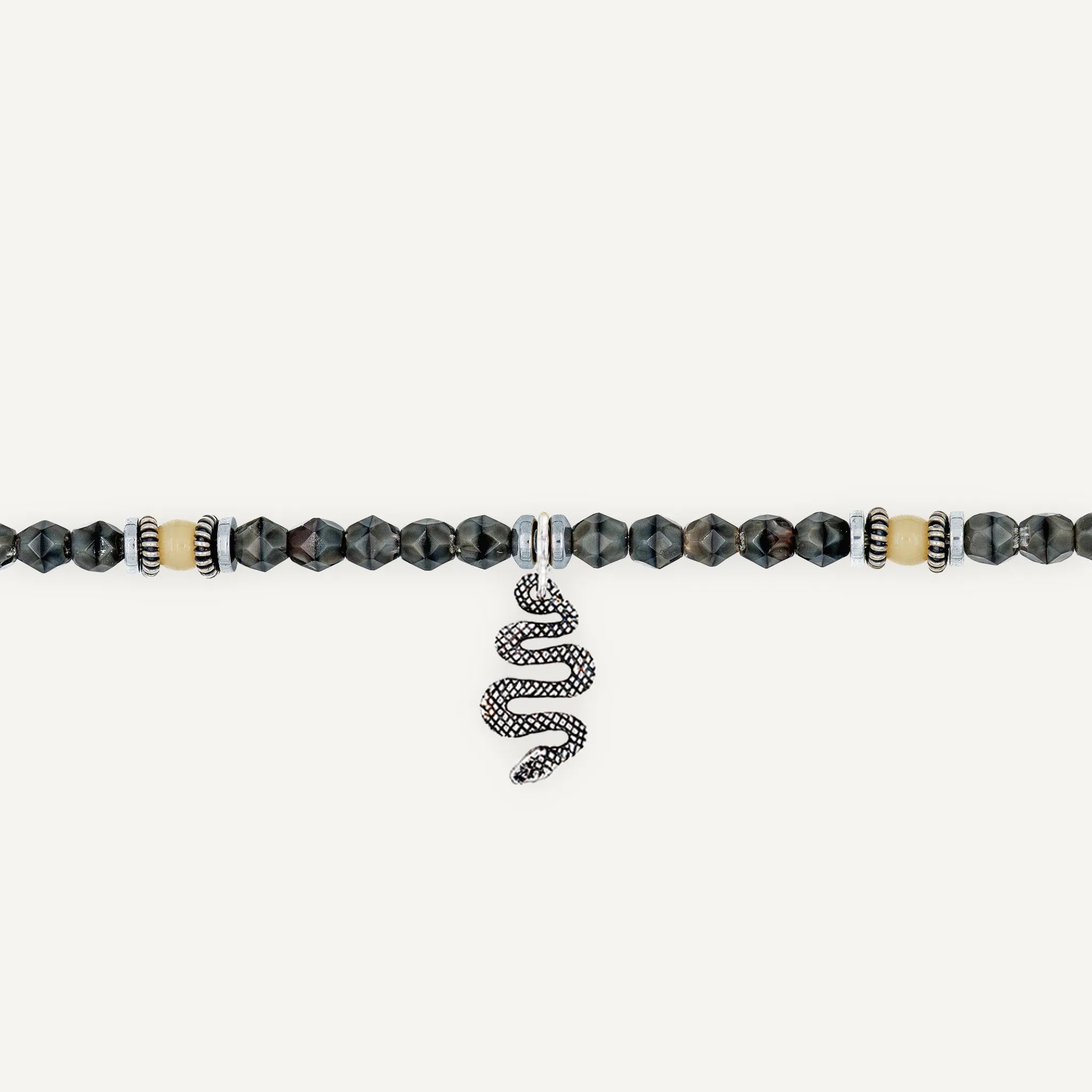collier / bracelet Ras de cou - Gris Rangiroa - Têtes Blondes