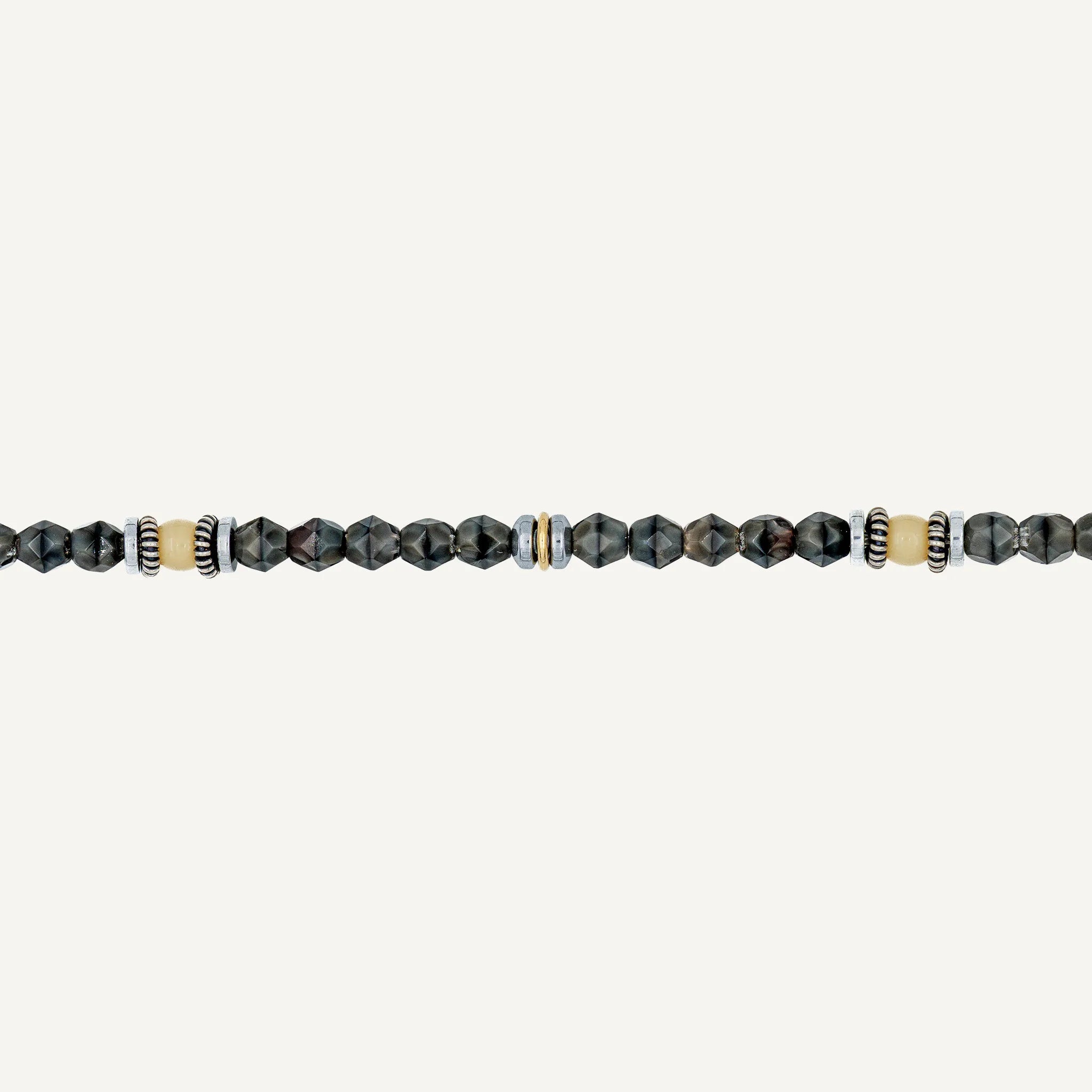 collier / bracelet Ras de cou - Gris Rangiroa - Têtes Blondes
