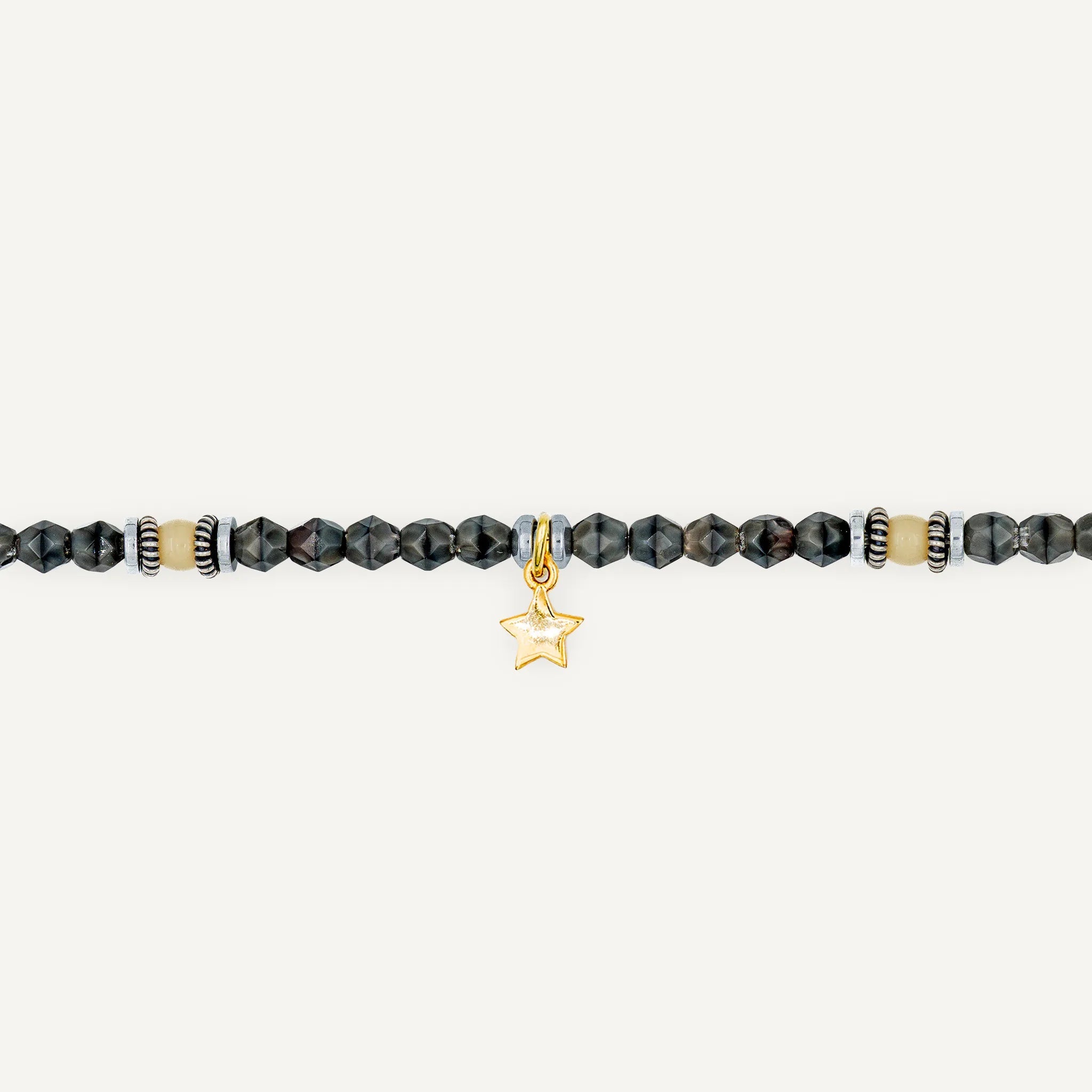 collier / bracelet Ras de cou - Gris Rangiroa - Têtes Blondes