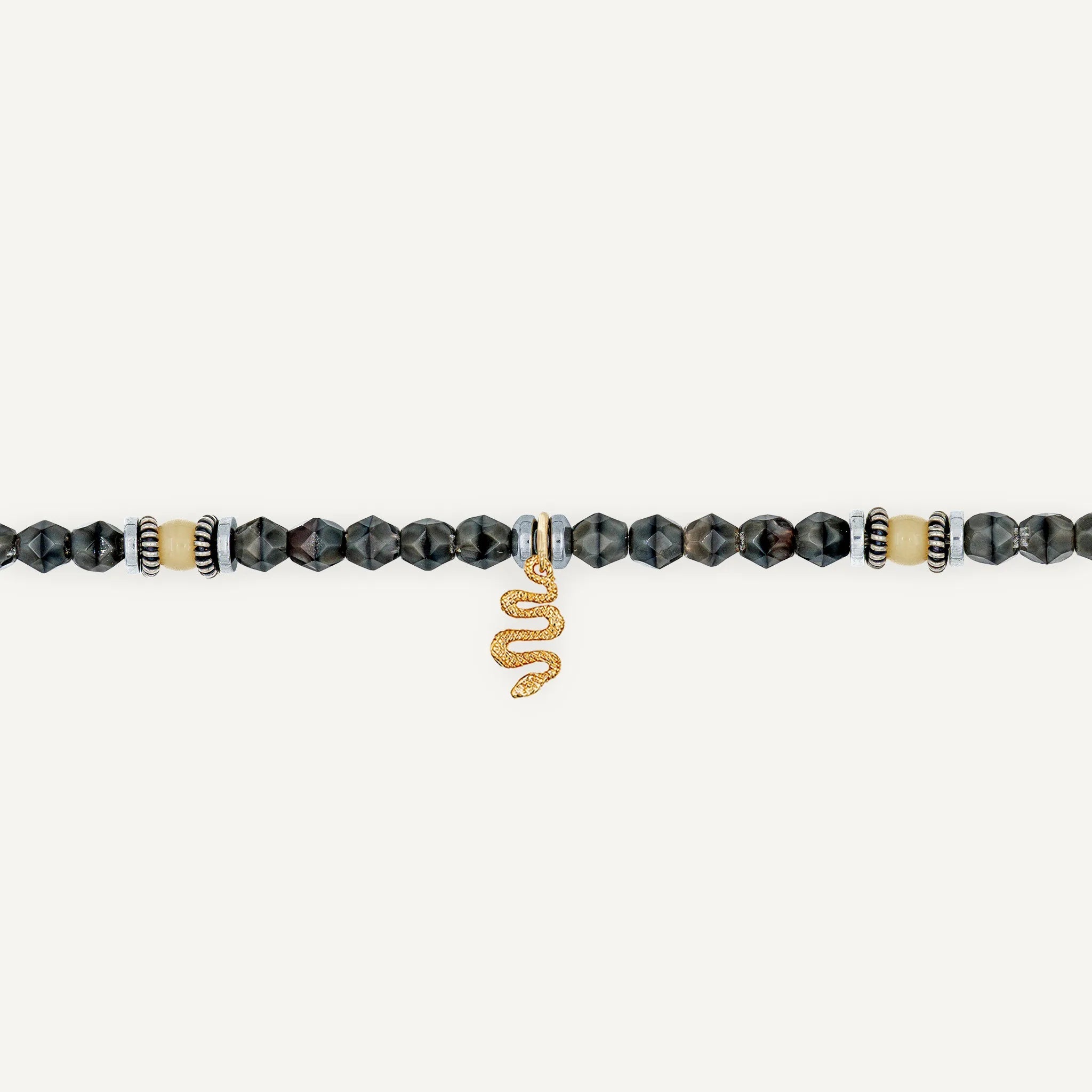 collier / bracelet Ras de cou - Gris Rangiroa - Têtes Blondes