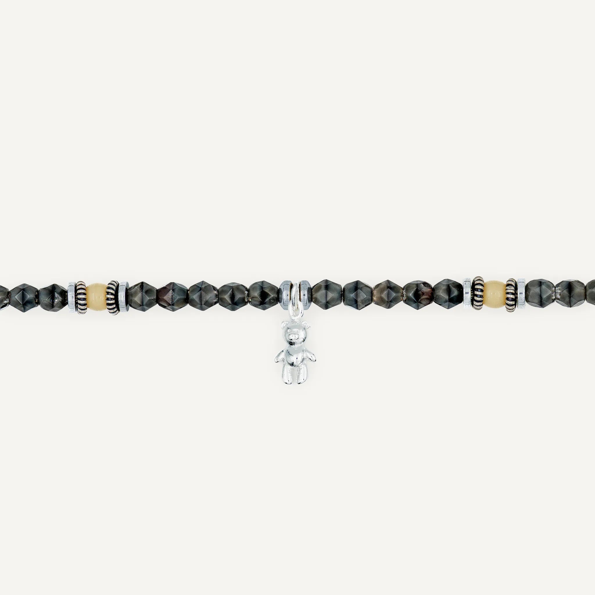 collier / bracelet Ras de cou - Gris Rangiroa - Têtes Blondes