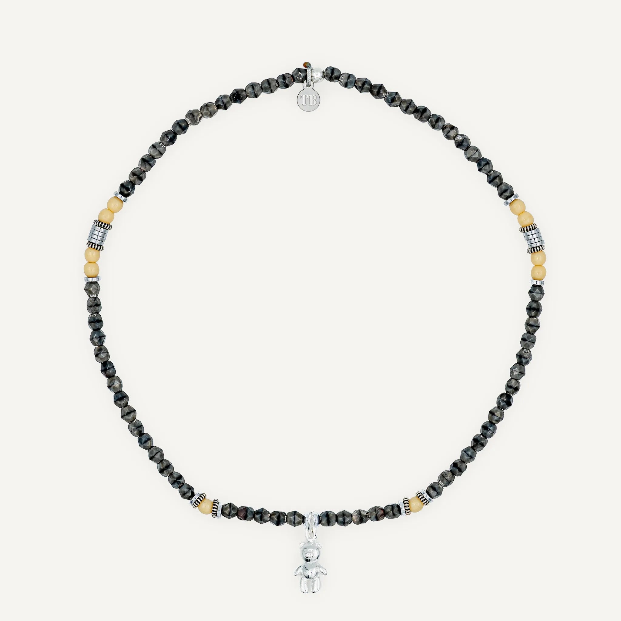 collier / bracelet Ras de cou - Gris Rangiroa - Têtes Blondes
