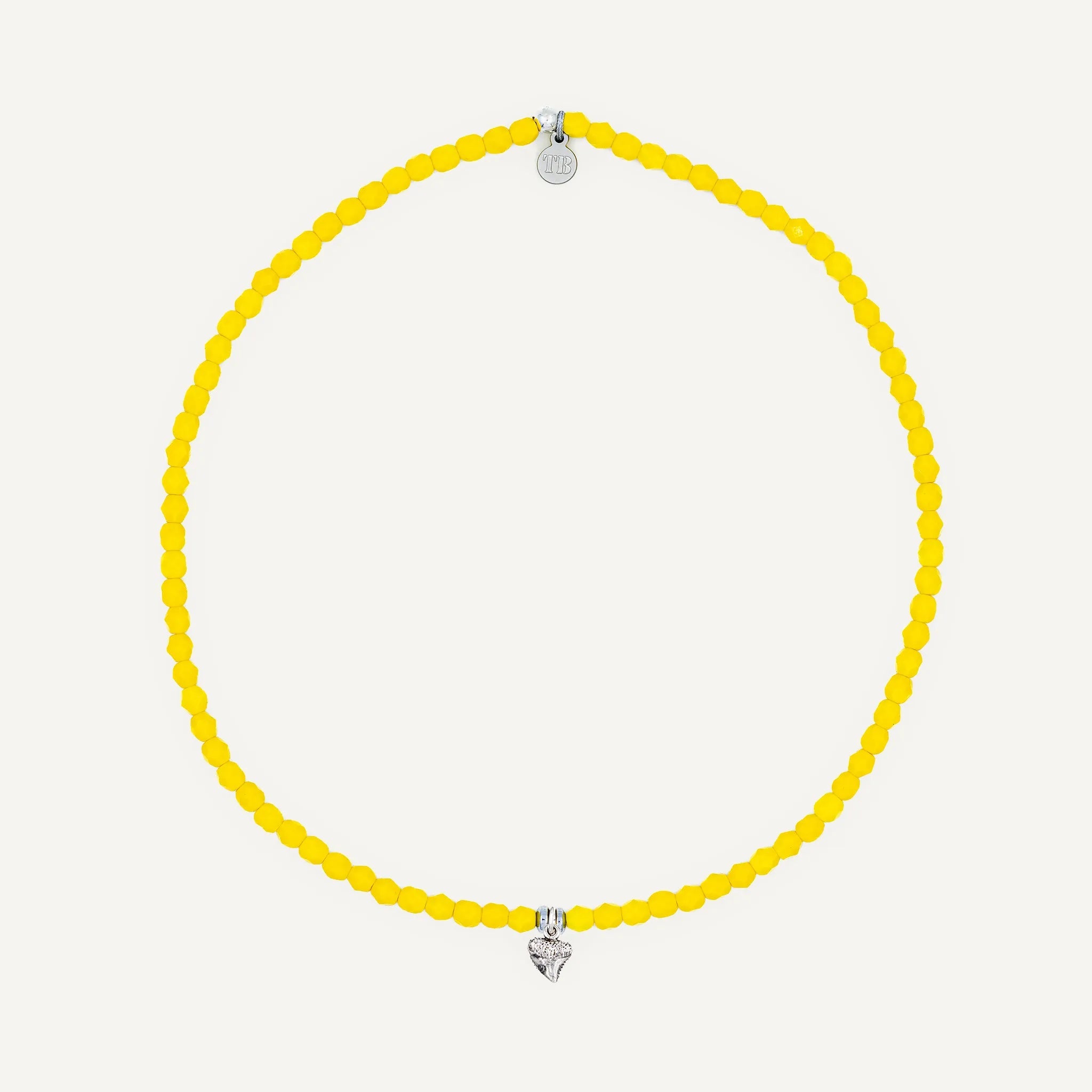 collier / bracelet Ras de cou - Jaune Néon - Têtes Blondes