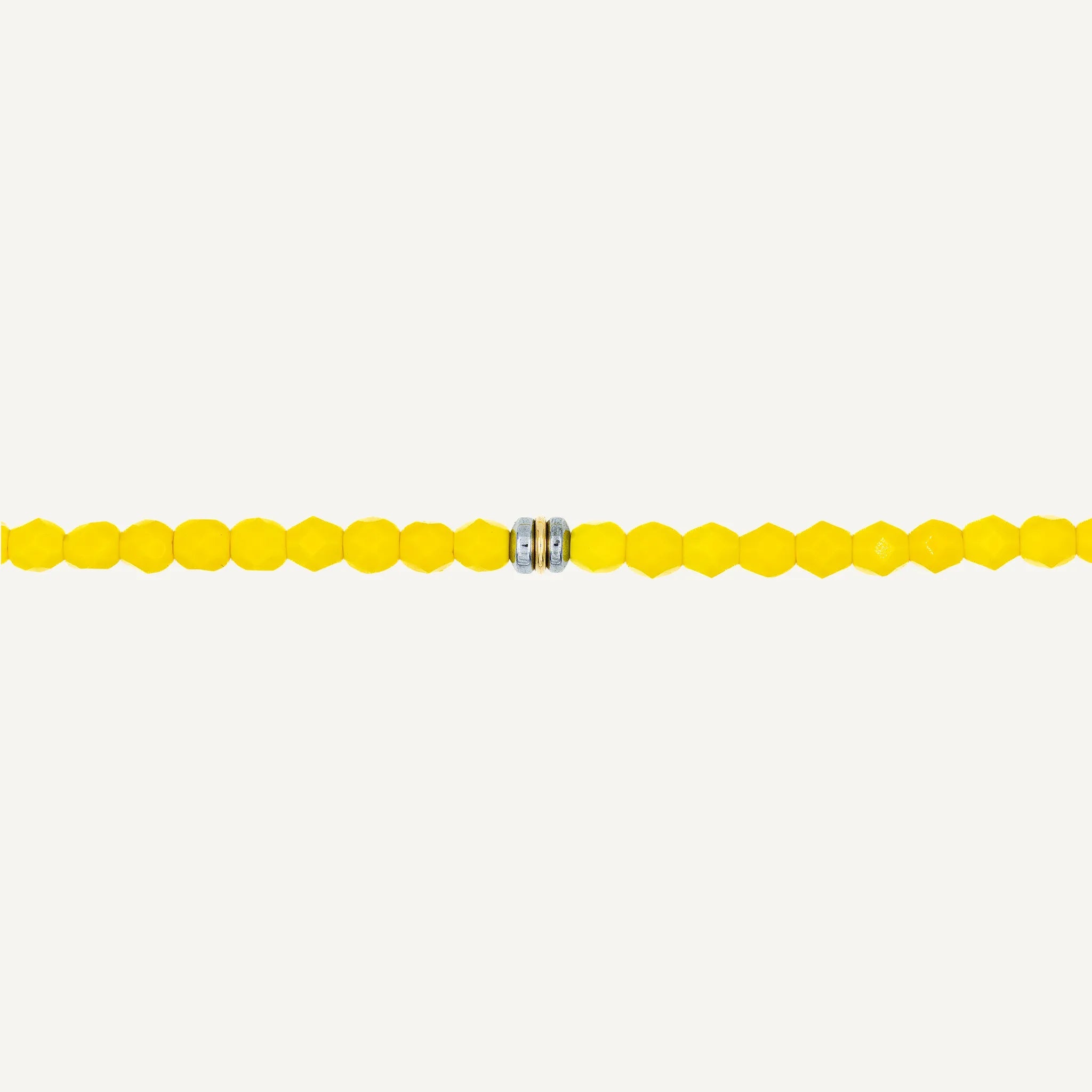 collier / bracelet Ras de cou - Jaune Néon - Têtes Blondes