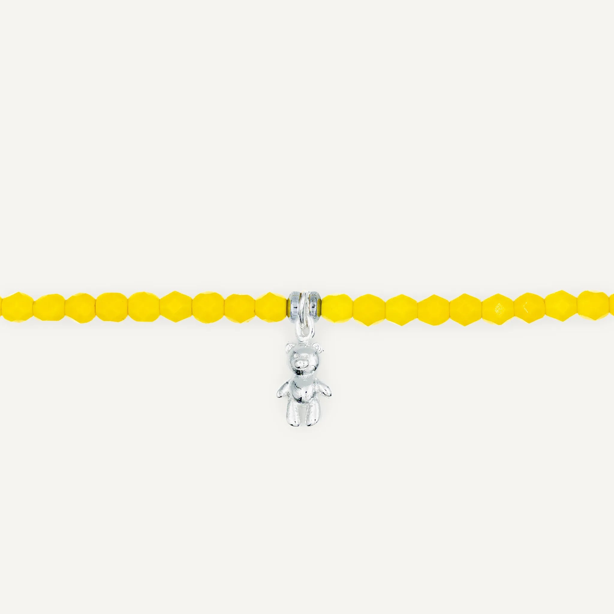 collier / bracelet Ras de cou - Jaune Néon - Têtes Blondes