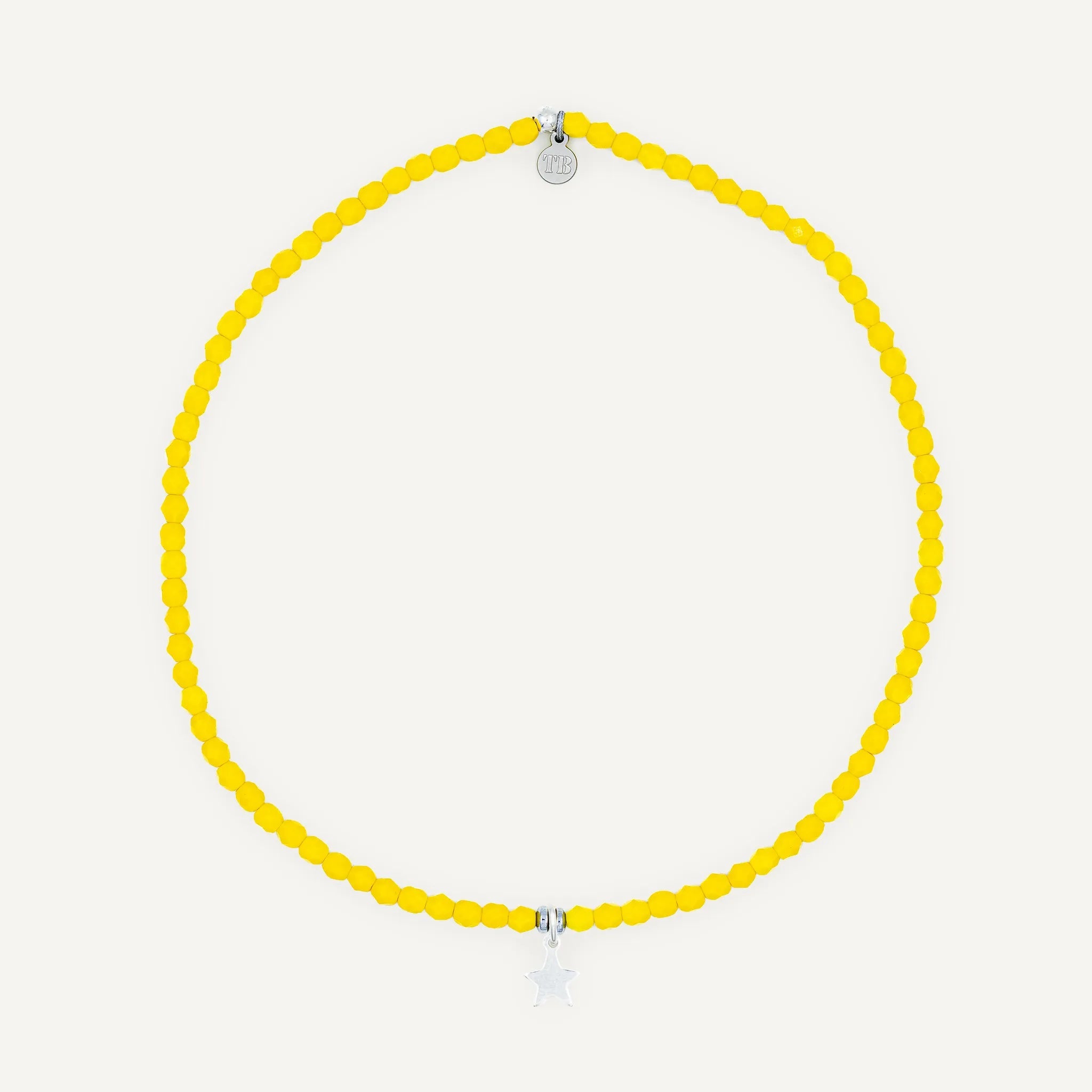 collier / bracelet Ras de cou - Jaune Néon - Têtes Blondes