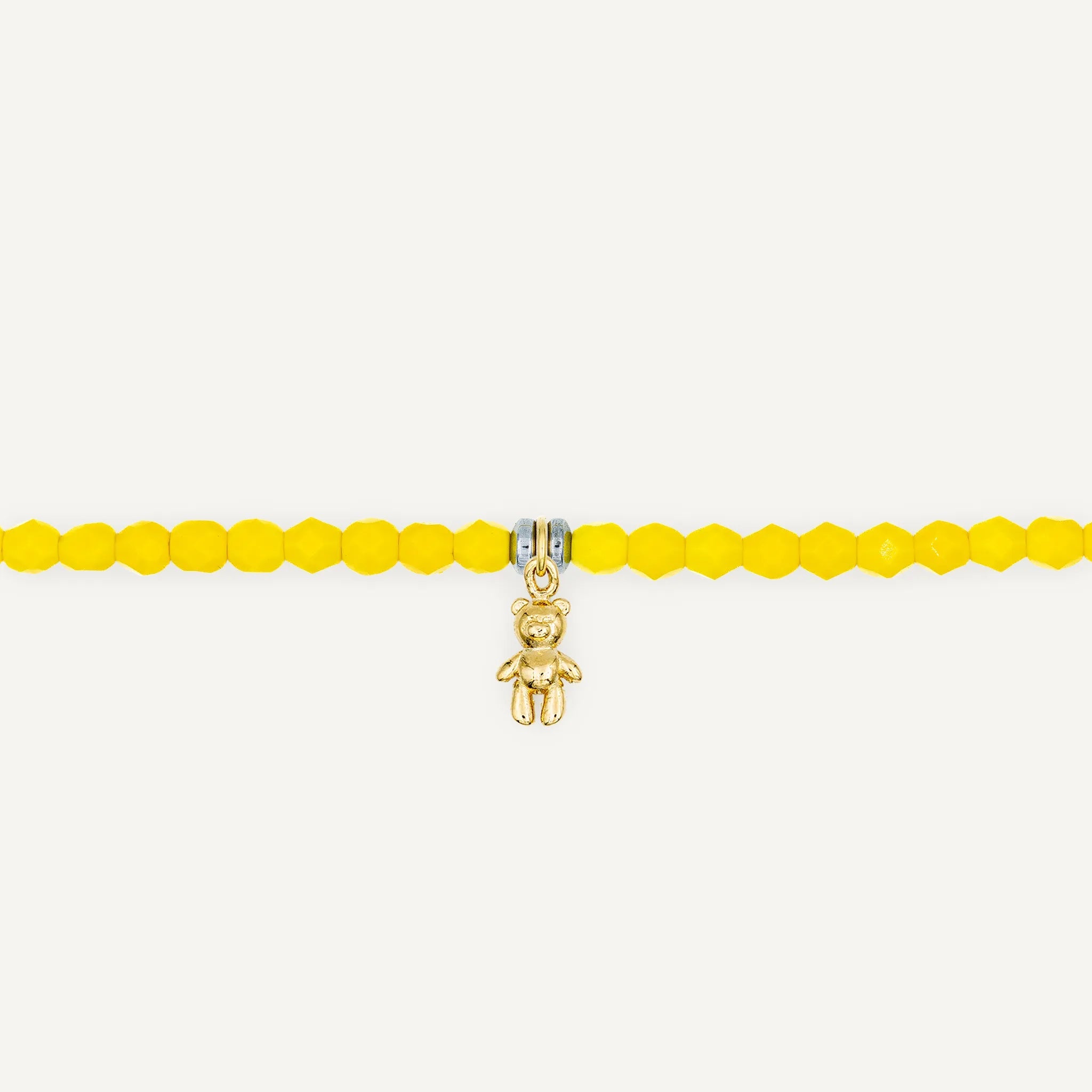 collier / bracelet Ras de cou - Jaune Néon - Têtes Blondes