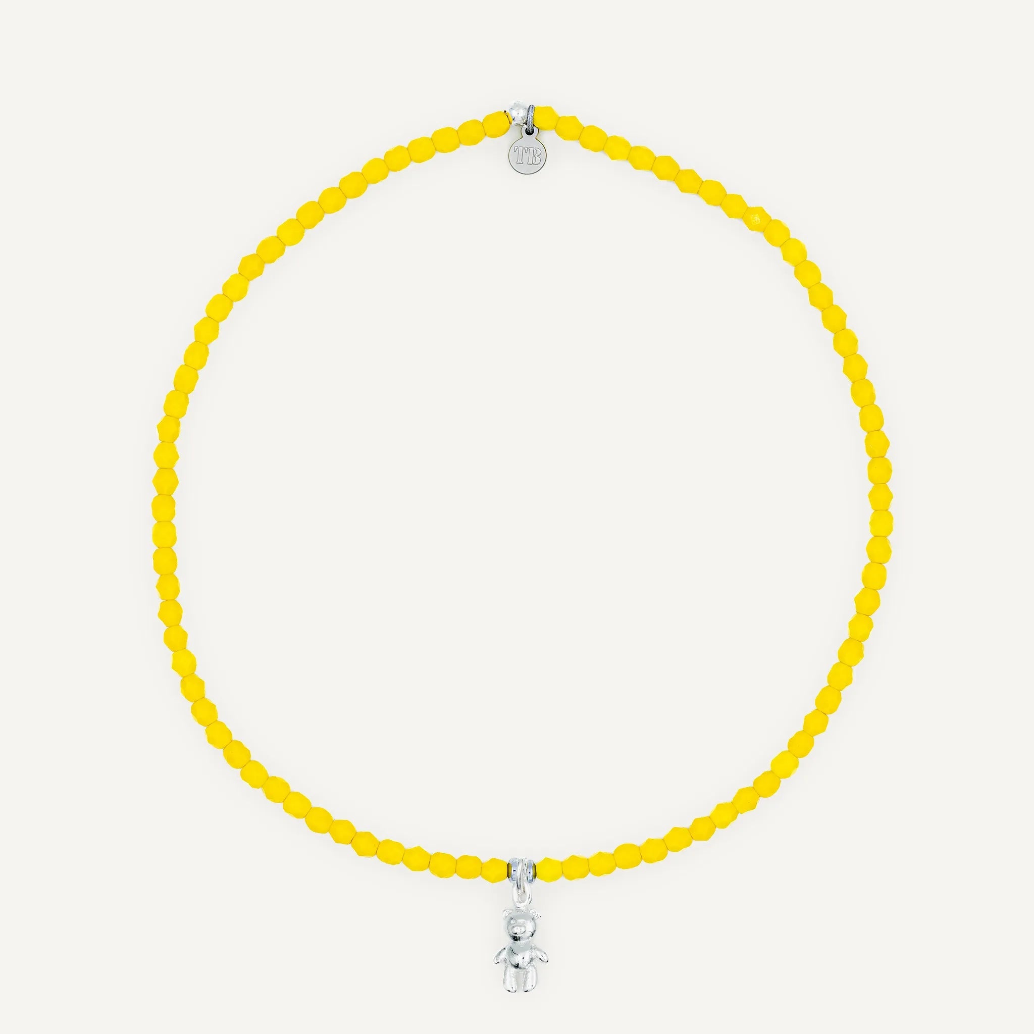 collier / bracelet Ras de cou - Jaune Néon - Têtes Blondes