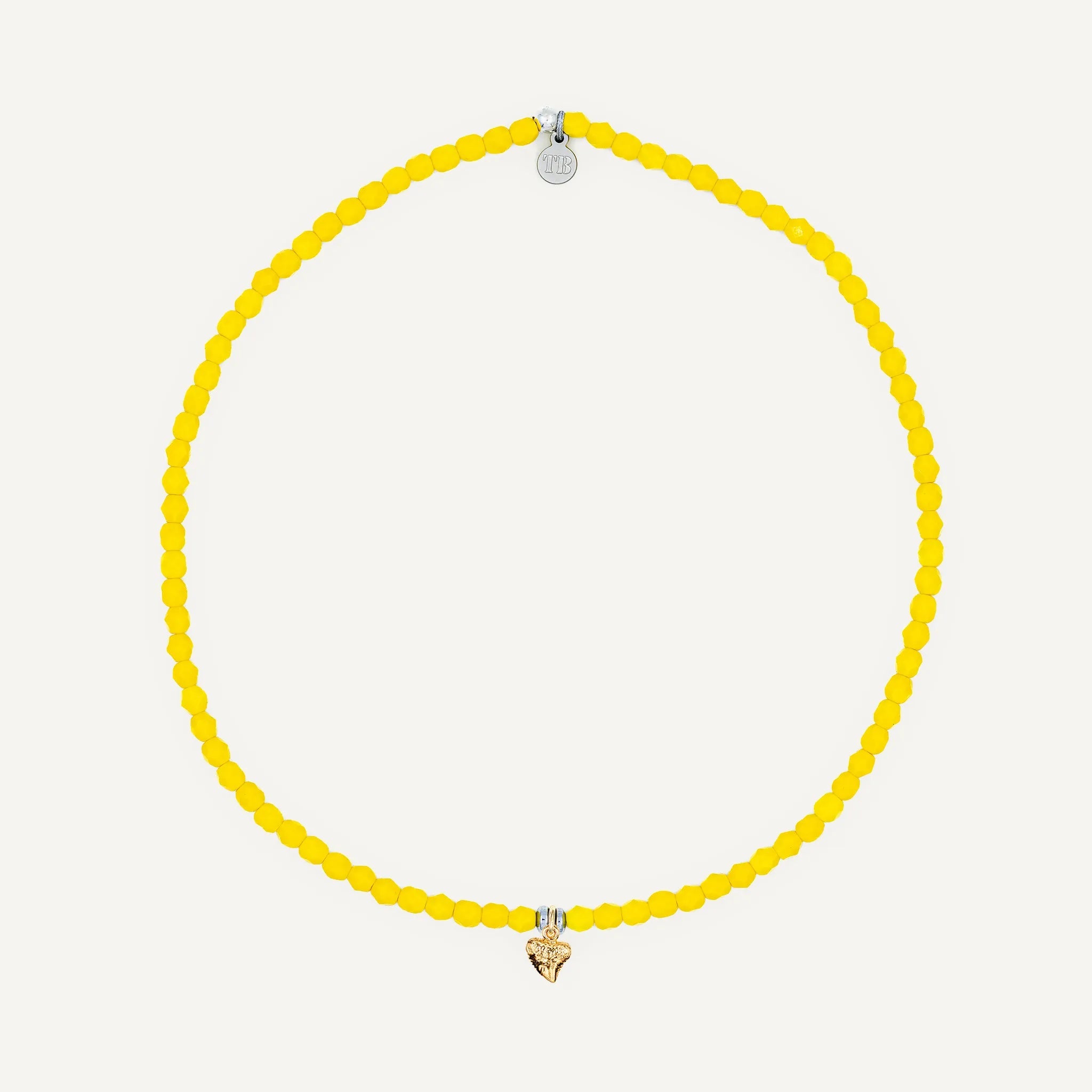 collier / bracelet Ras de cou - Jaune Néon - Têtes Blondes