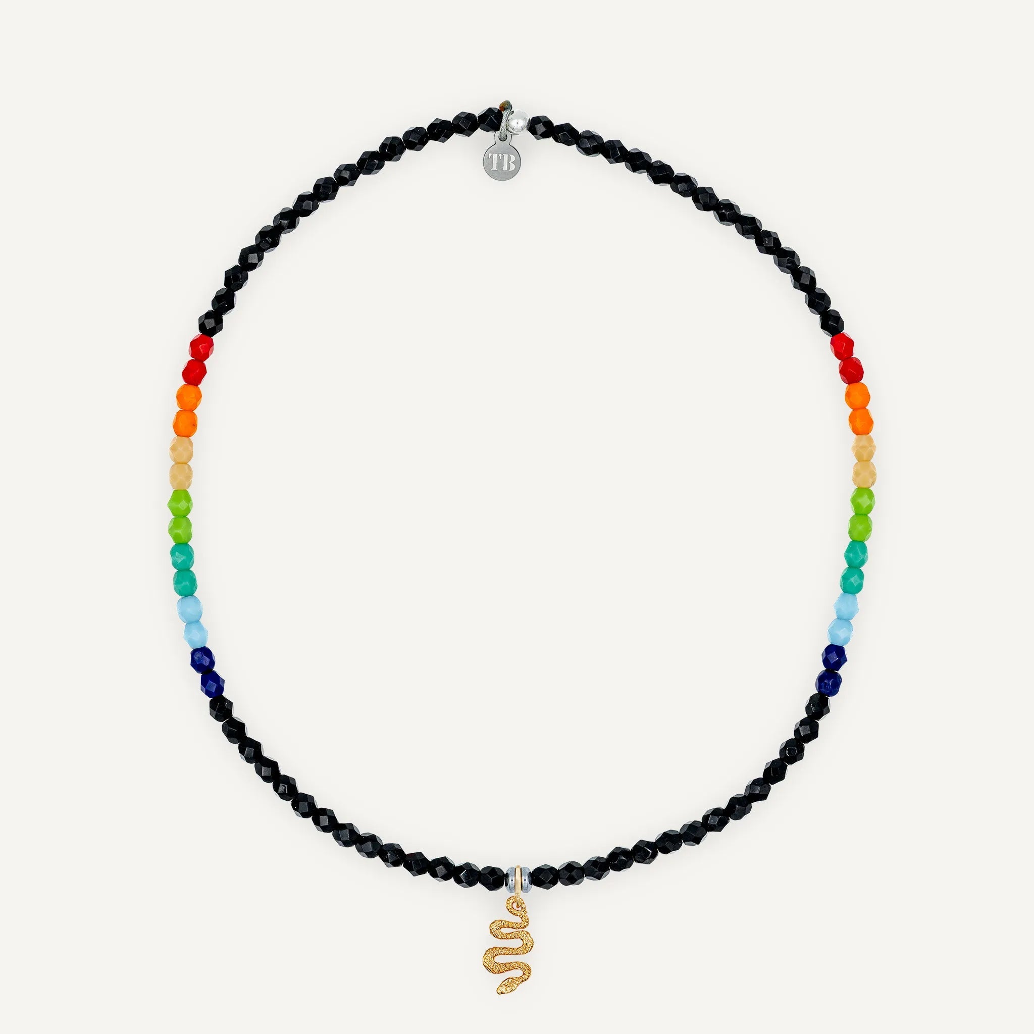collier / bracelet Ras de cou - Noir Rainbow - Têtes Blondes