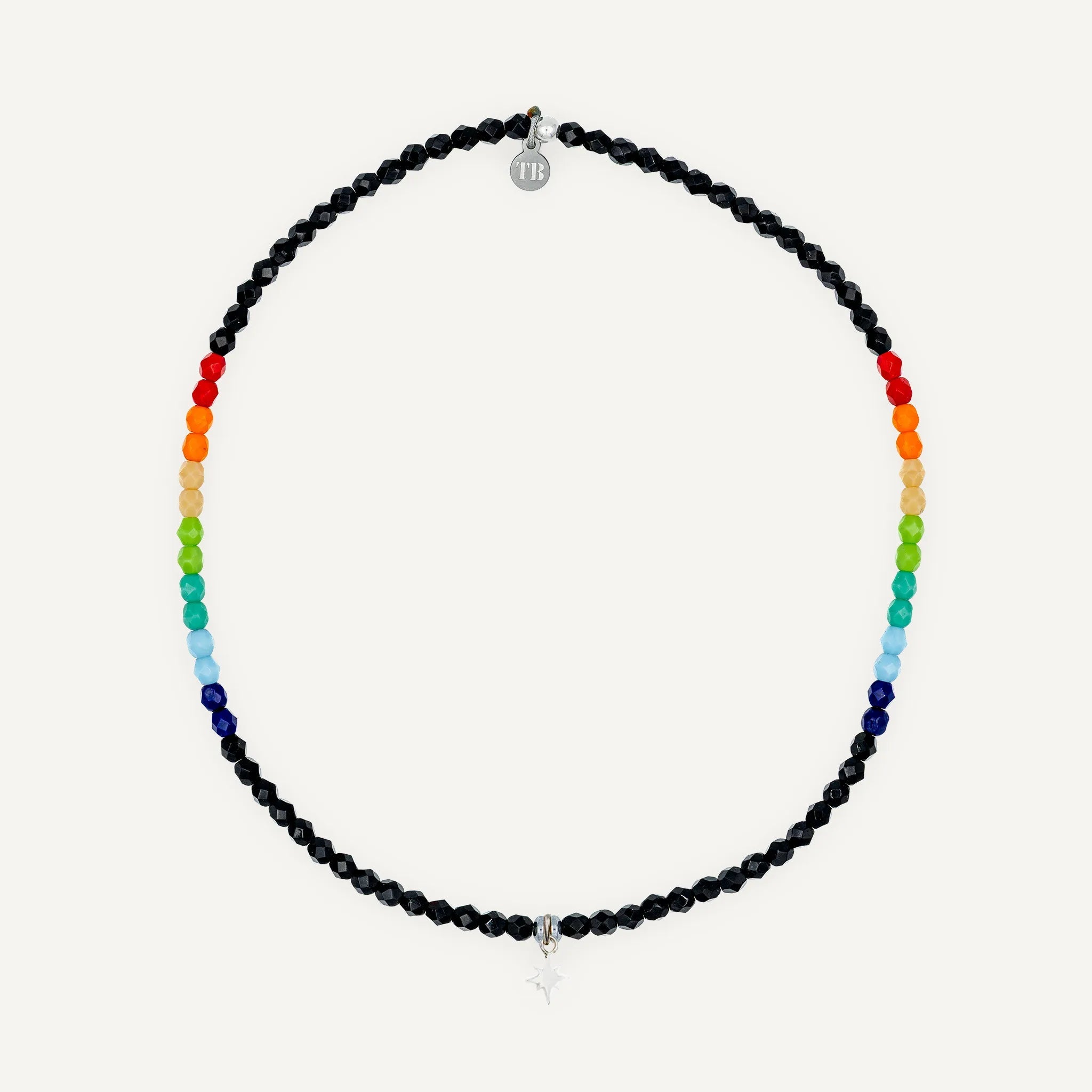 collier / bracelet Ras de cou - Noir Rainbow - Têtes Blondes