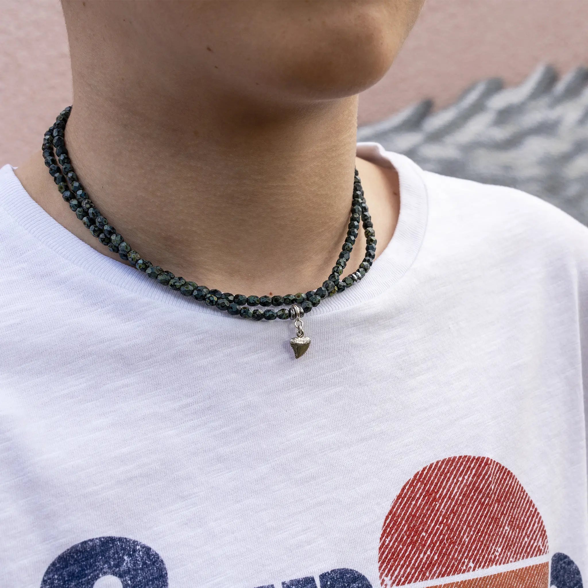collier / bracelet Ras de cou - Noir Rock - Têtes Blondes