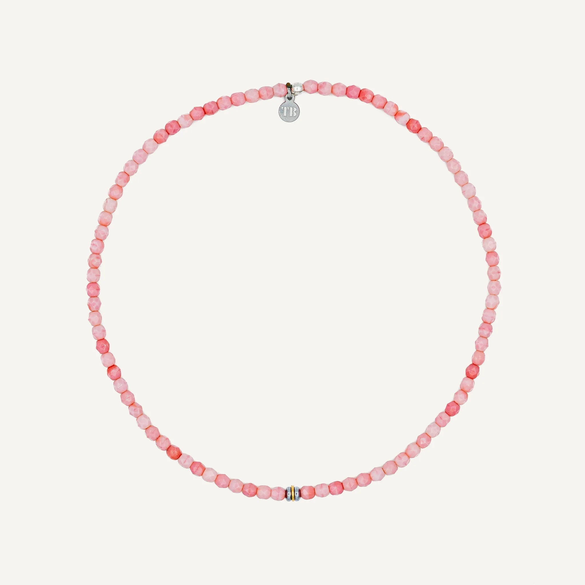 collier / bracelet Ras de cou - Rose - Têtes Blondes