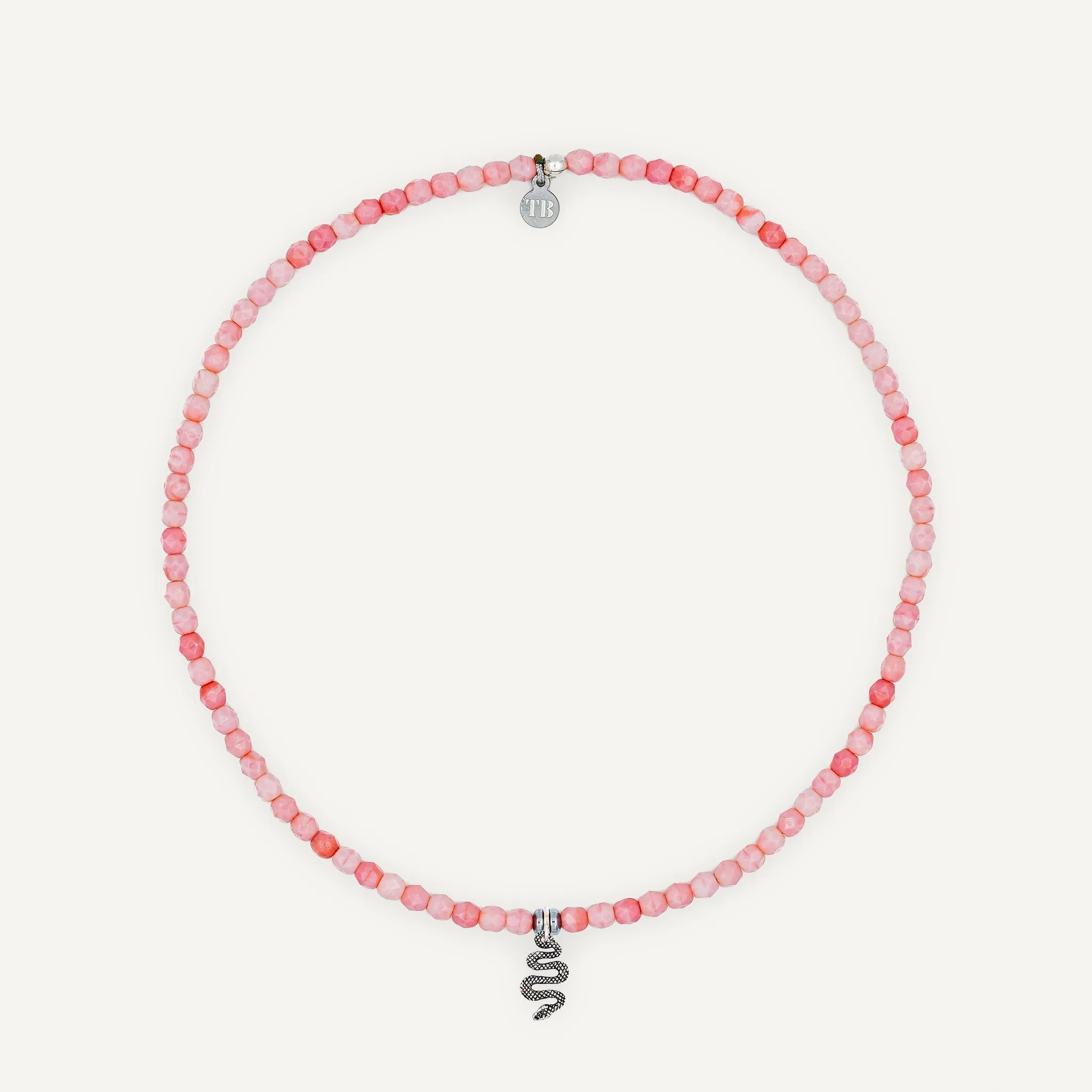 collier / bracelet Ras de cou - Rose - Têtes Blondes