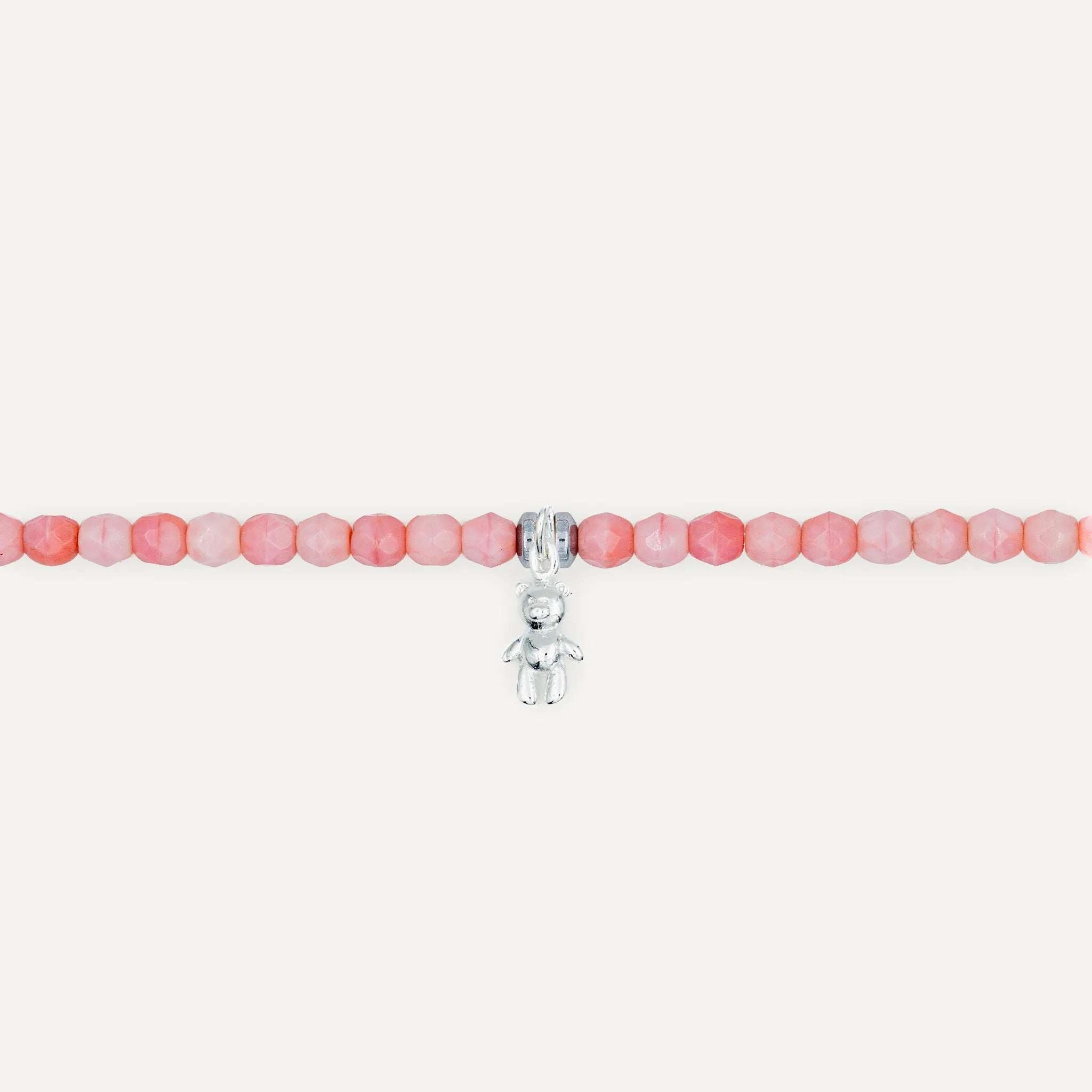 collier / bracelet Ras de cou - Rose - Têtes Blondes