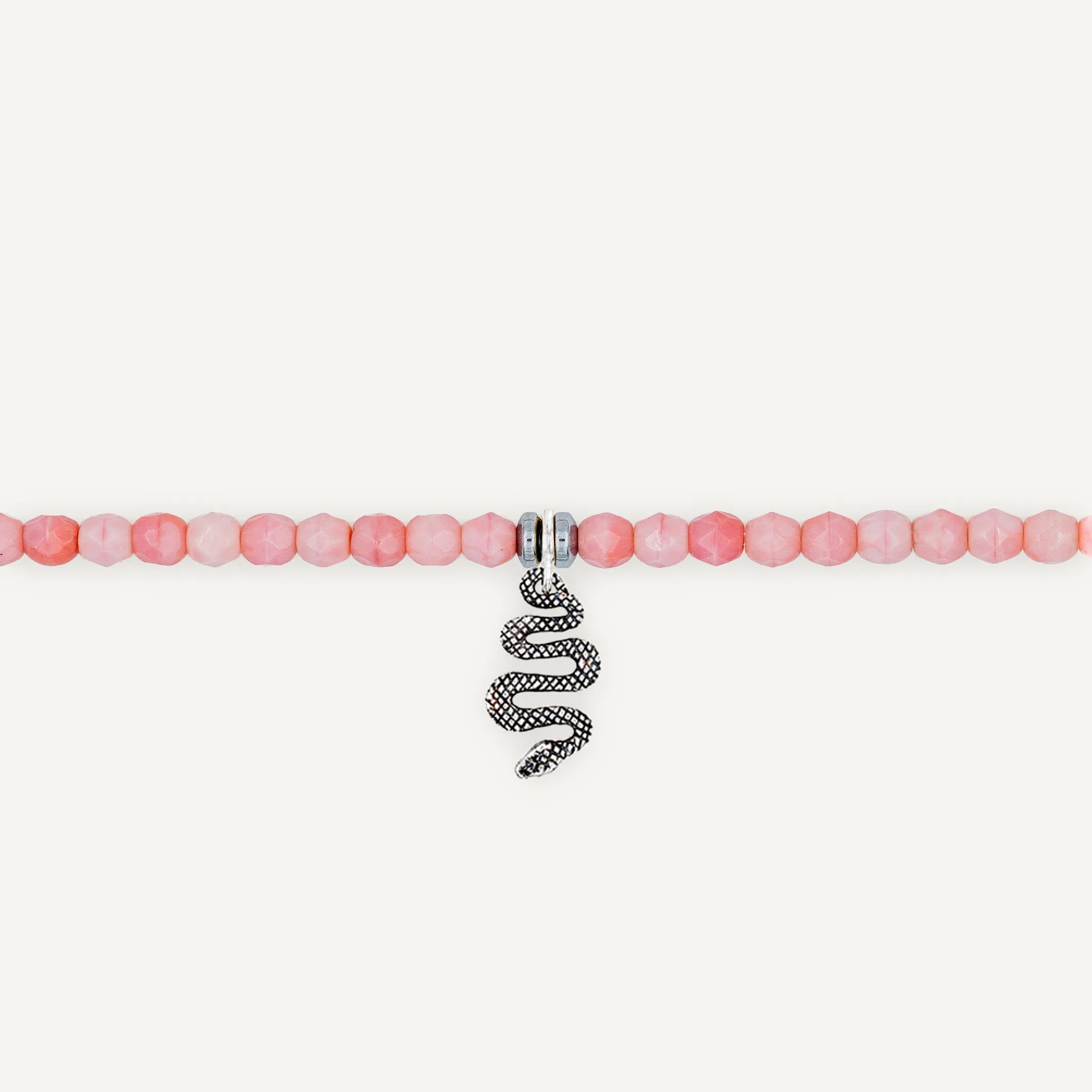 collier / bracelet Ras de cou - Rose - Têtes Blondes
