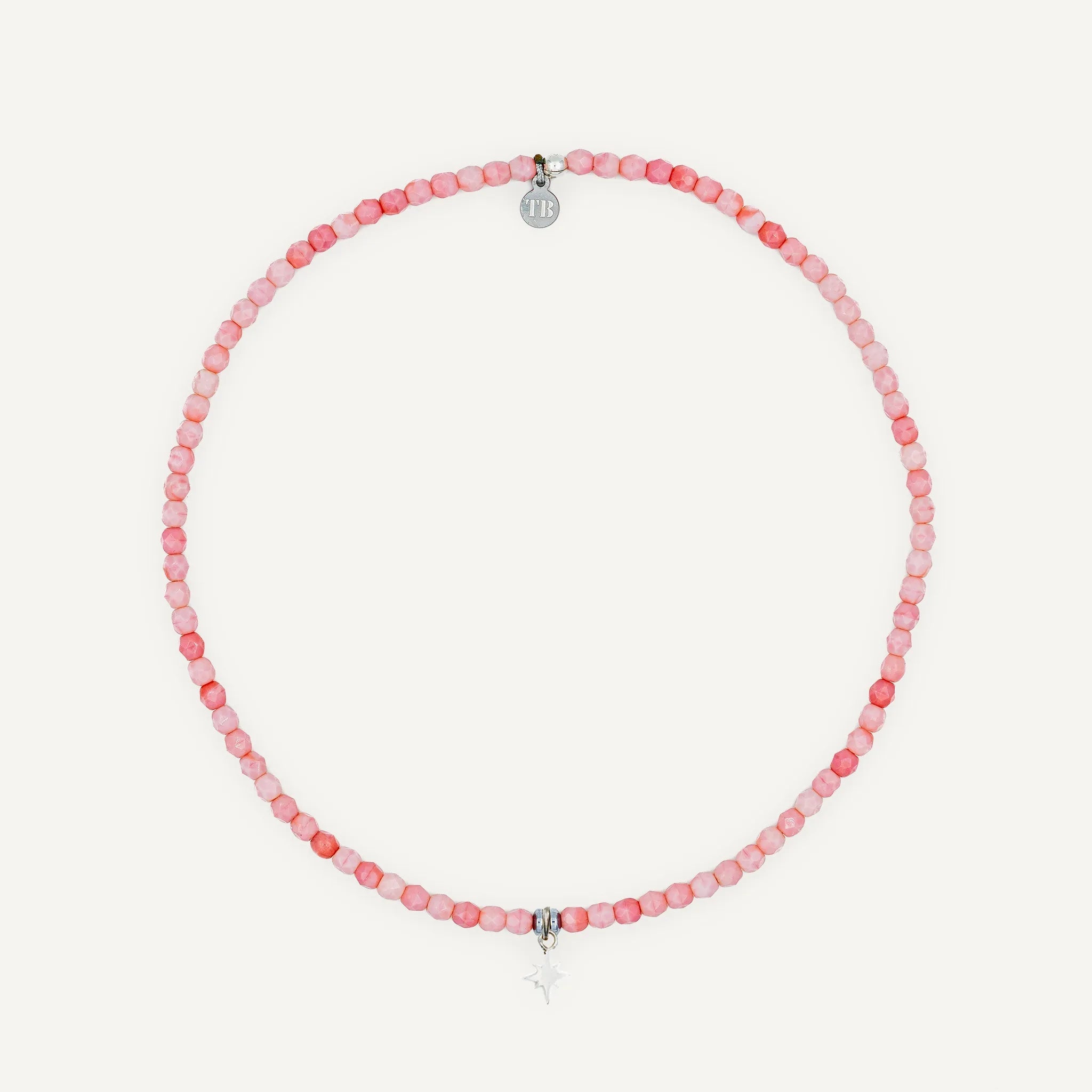 collier / bracelet Ras de cou - Rose - Têtes Blondes