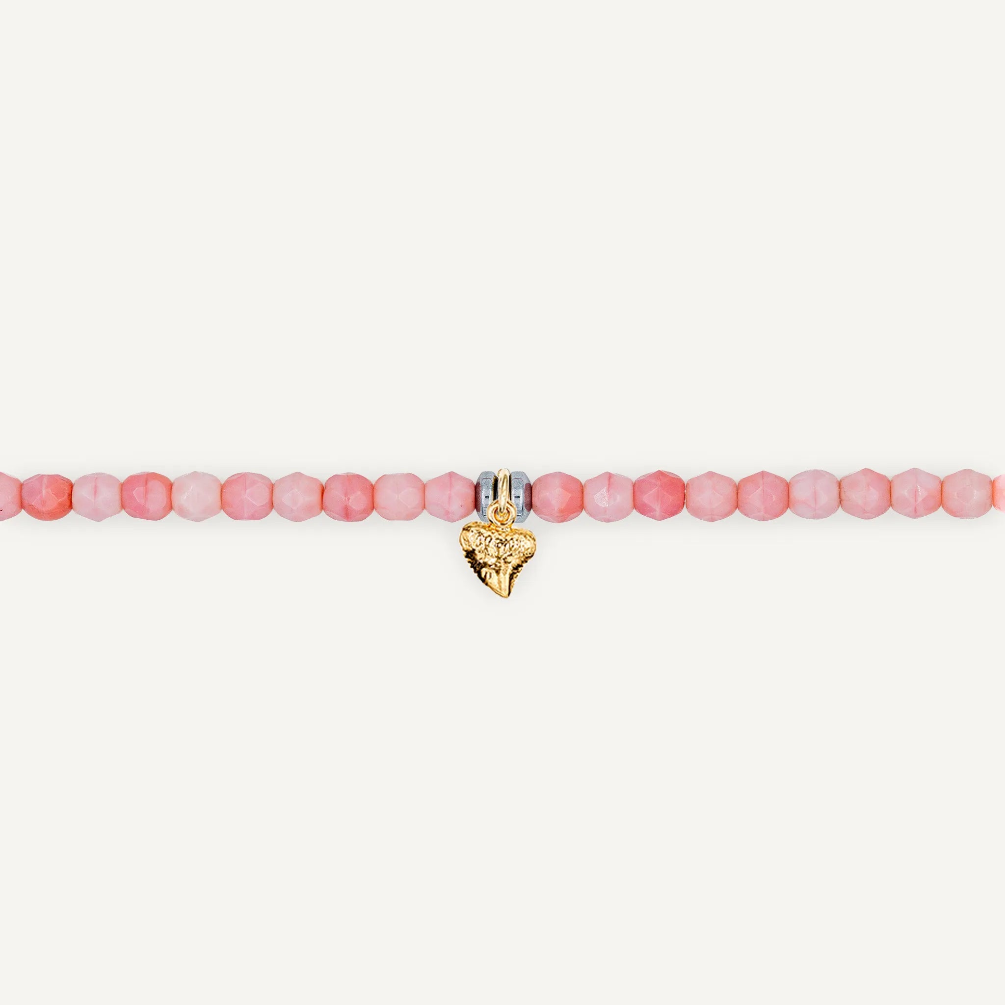 collier / bracelet Ras de cou - Rose - Têtes Blondes