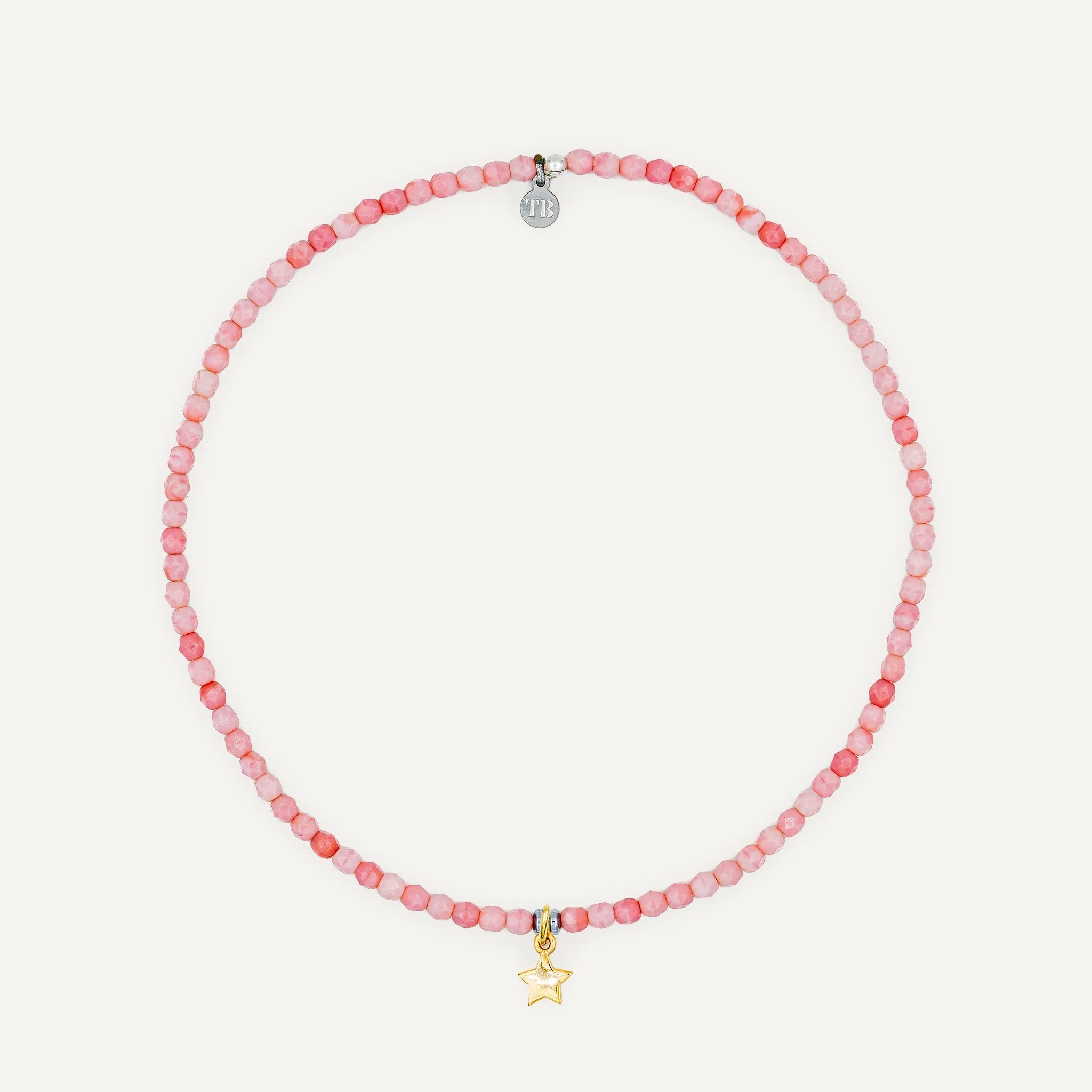 collier / bracelet Ras de cou - Rose - Têtes Blondes