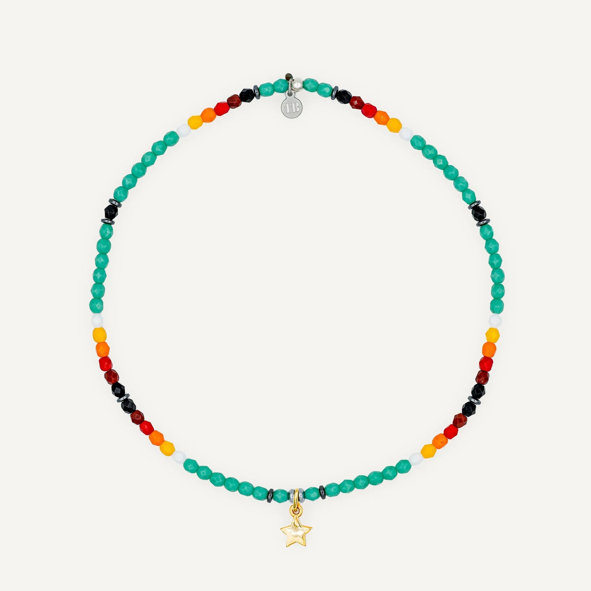 collier / bracelet Ras de cou - Turquoise Apache - Têtes Blondes