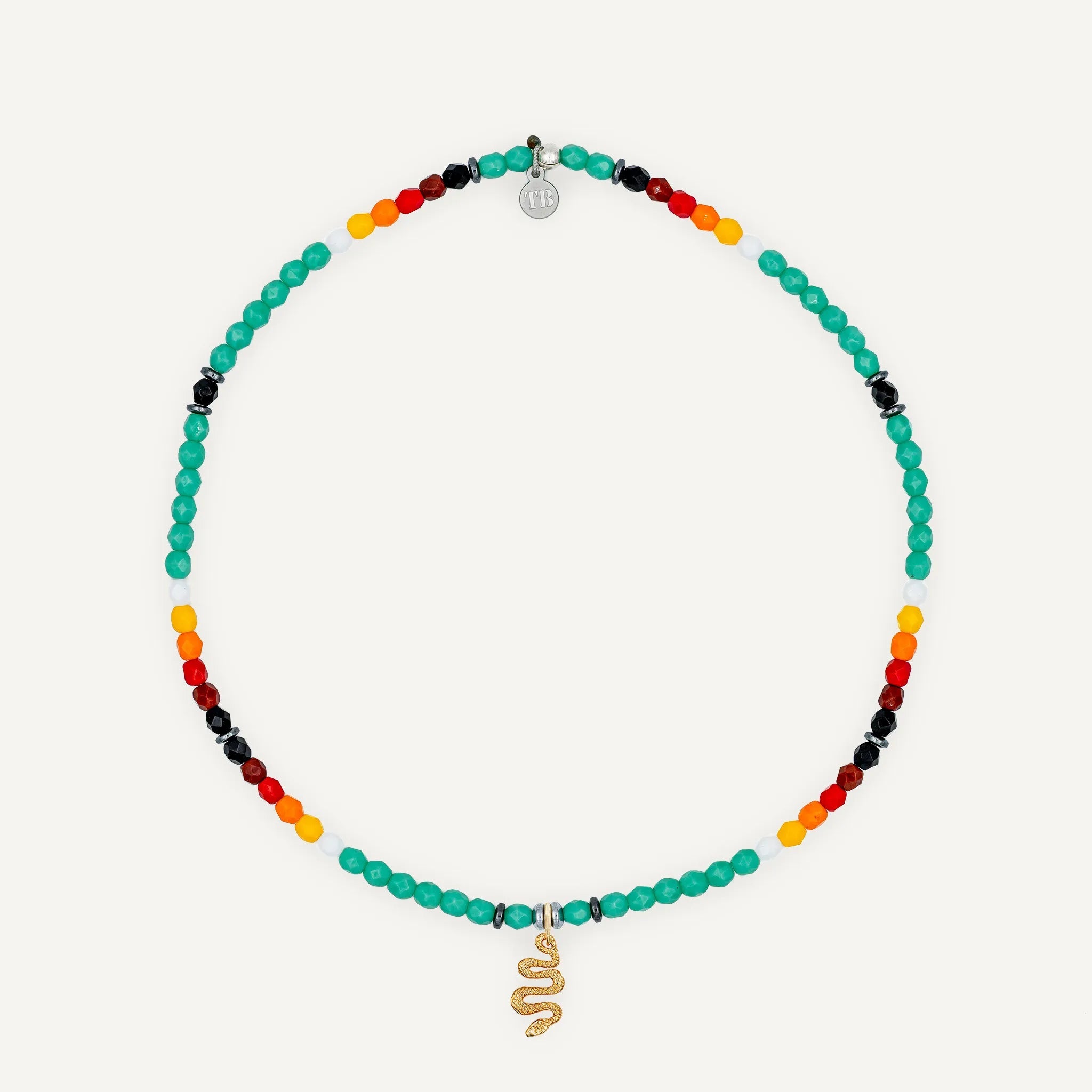 collier / bracelet Ras de cou - Turquoise Apache - Têtes Blondes