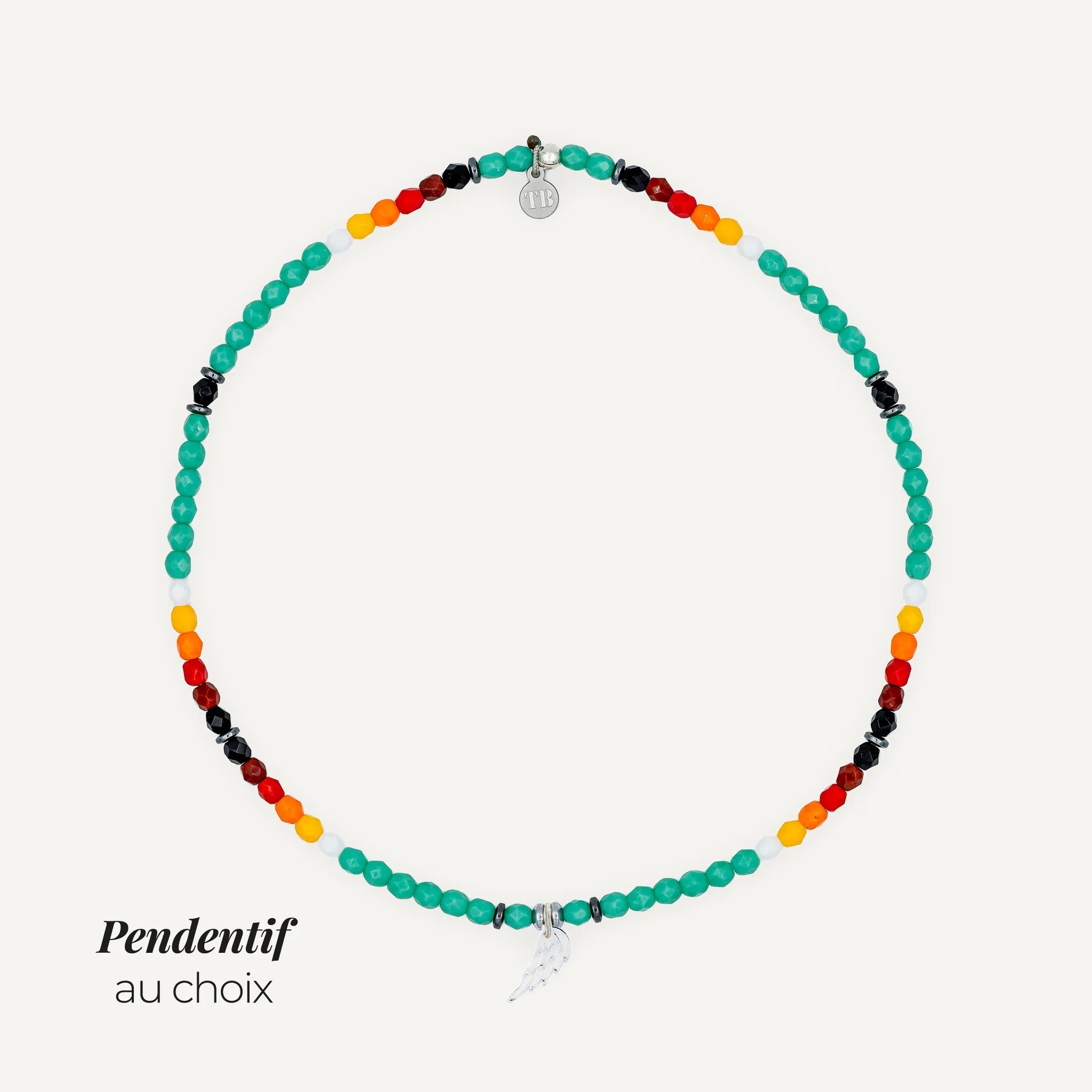 collier / bracelet Ras de cou - Turquoise Apache - Têtes Blondes