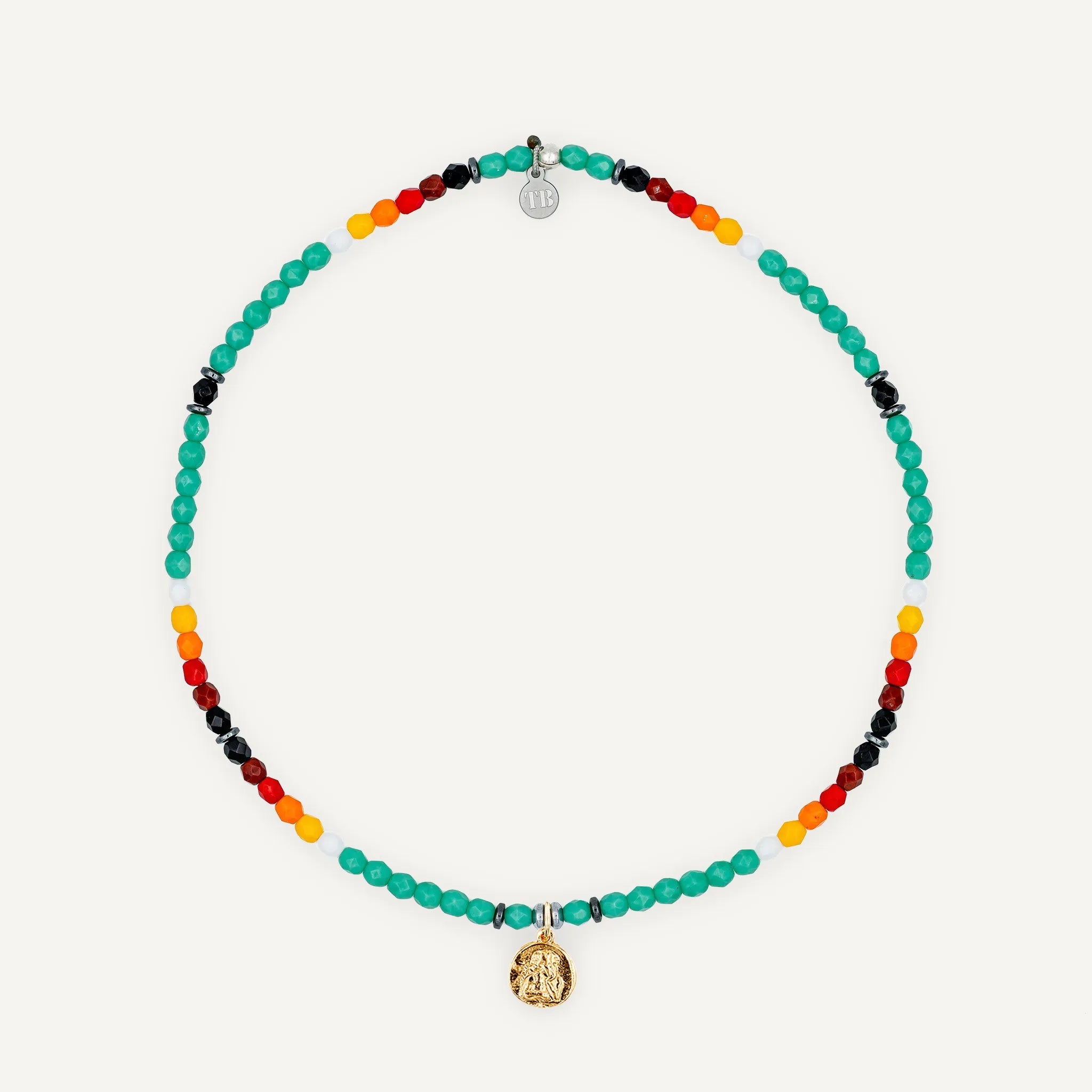 collier / bracelet Ras de cou - Turquoise Apache - Têtes Blondes