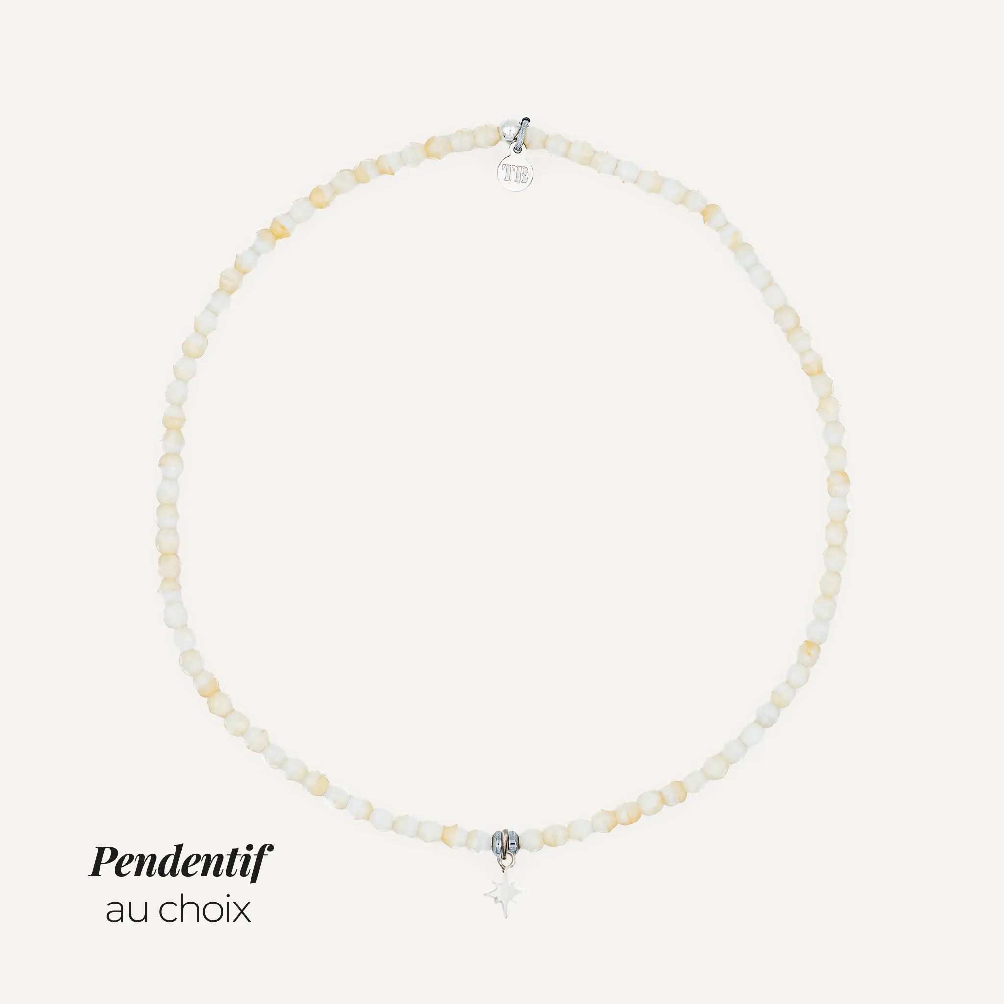 collier / bracelet Ras de cou - Vanille - Têtes Blondes