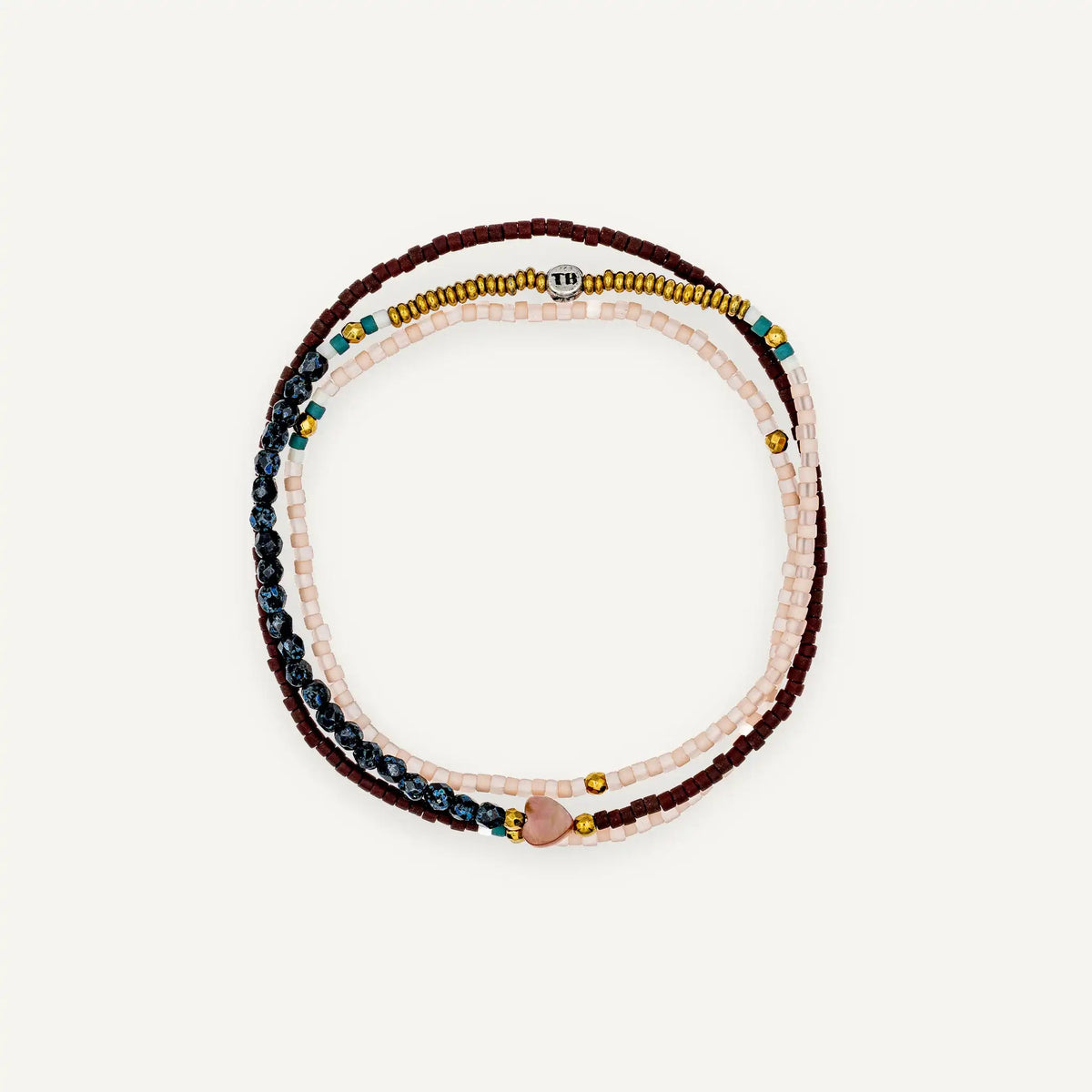 collier / bracelet ROSE 3 - Brun - Têtes Blondes