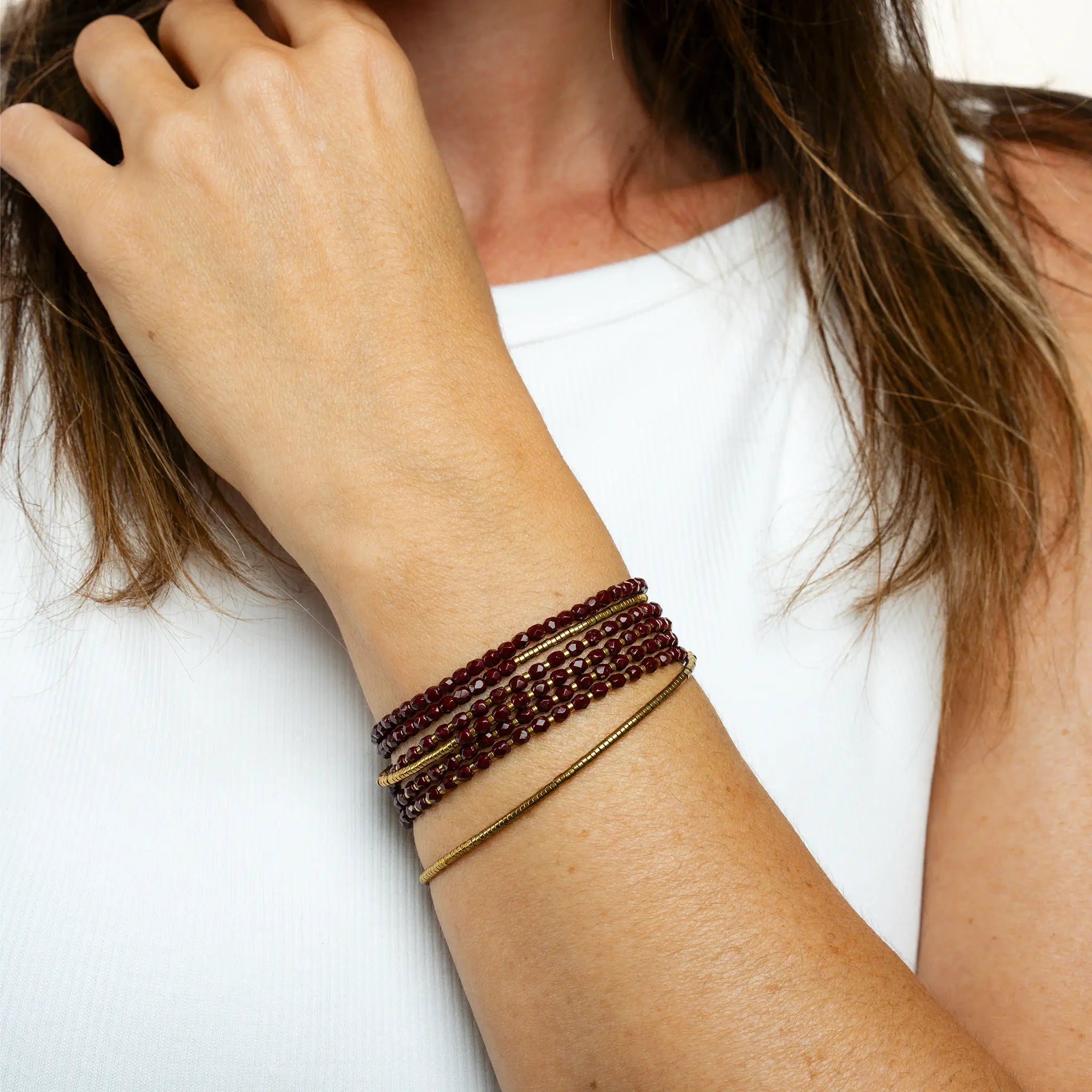 collier / bracelet RUBY - Têtes Blondes