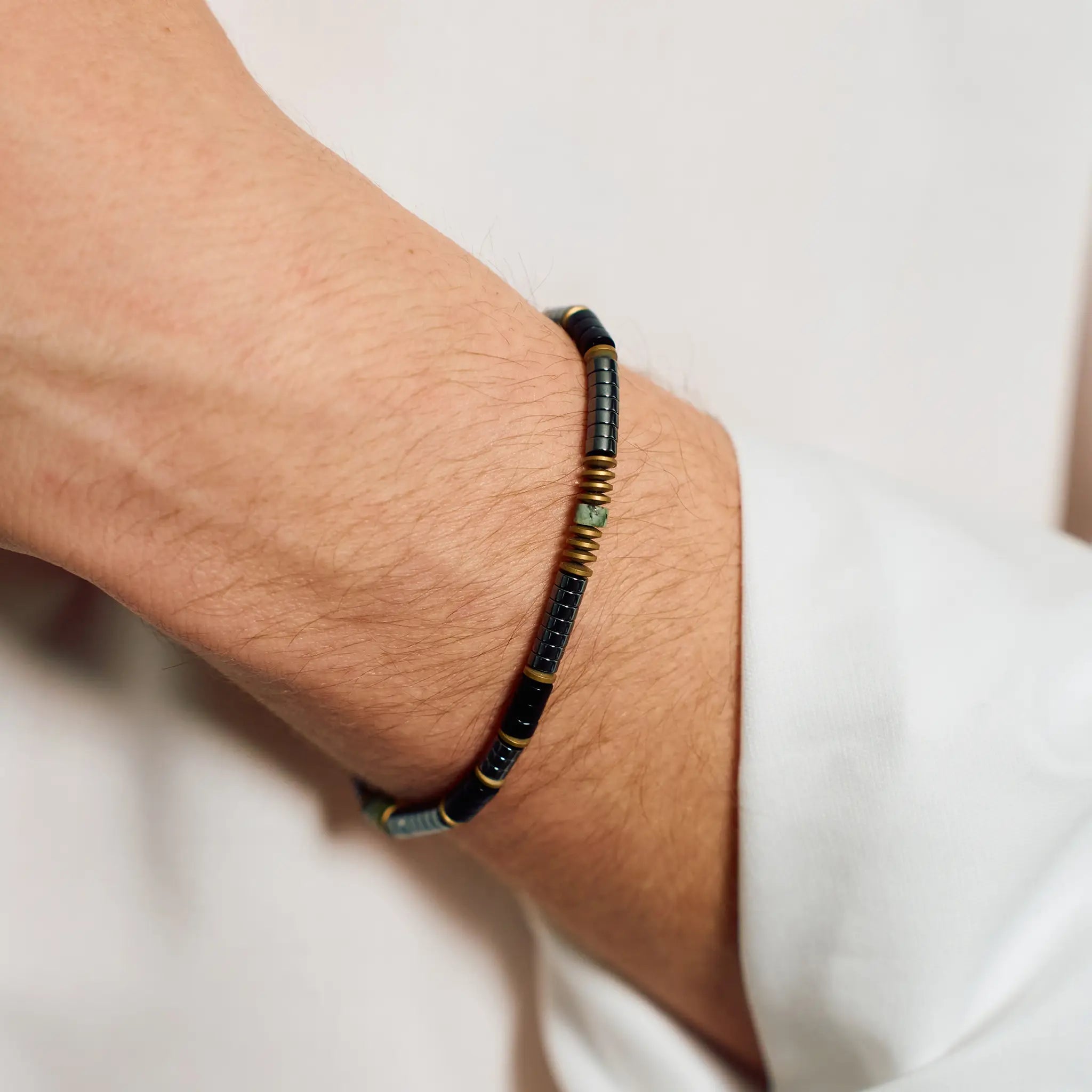 collier / bracelet SAINT VALENTIN - 1 tour homme - Têtes Blondes