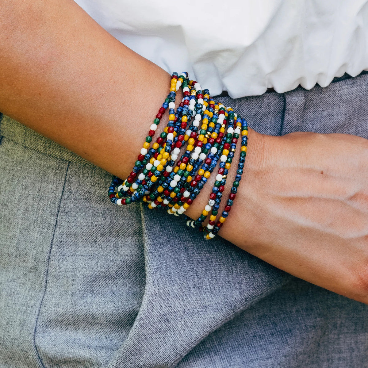 collier / bracelet SEVILLE 6 - Multicolore - Têtes Blondes