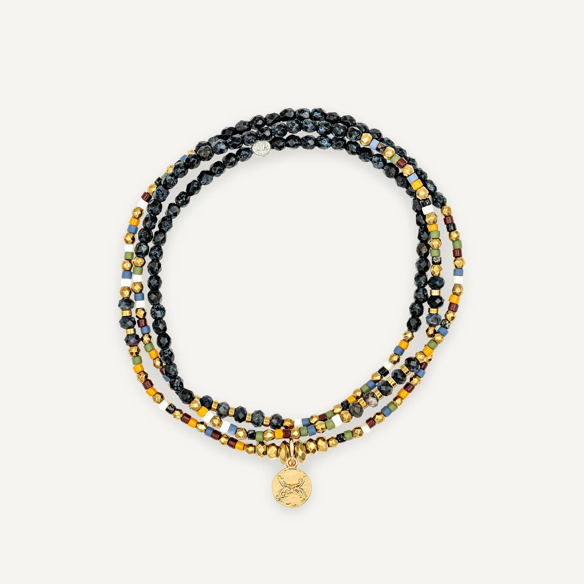 collier / bracelet SIGILS 3 - Noir Rock & Multicolore - Têtes Blondes