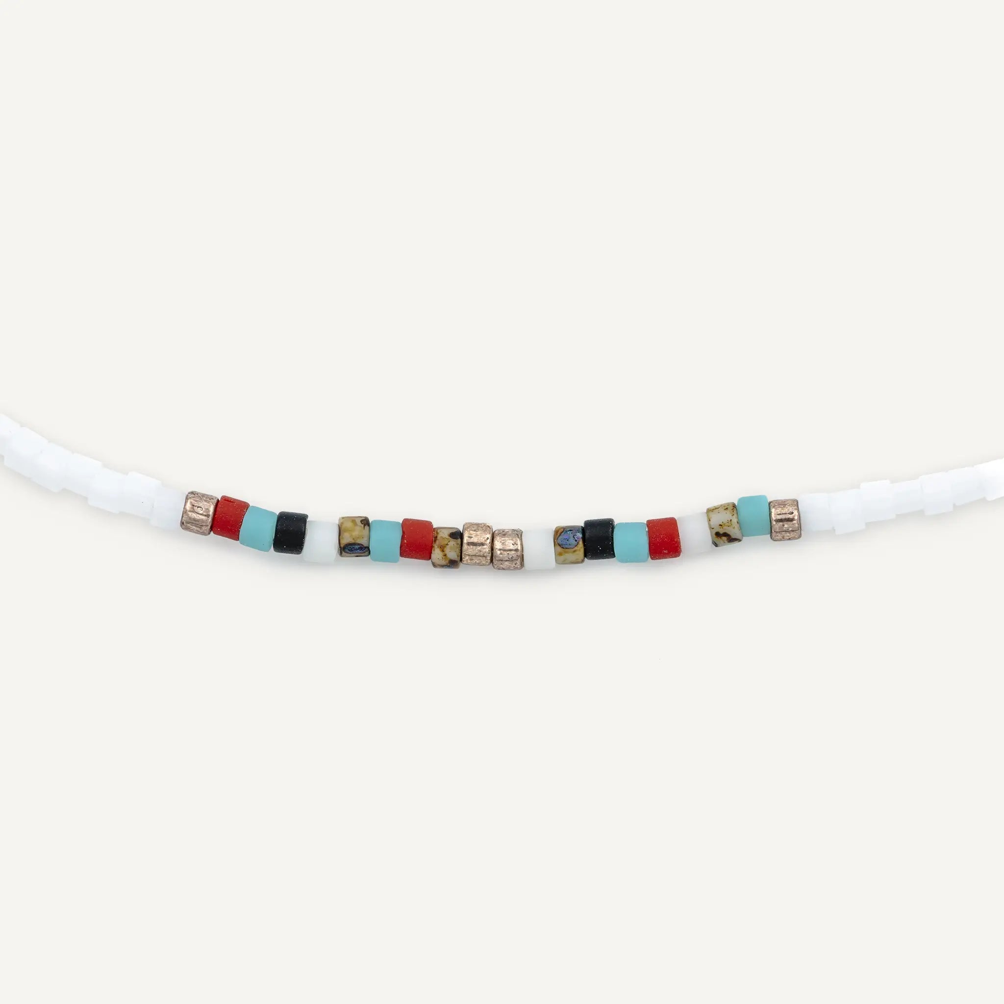 collier / bracelet SLIM Navajo White - Têtes Blondes
