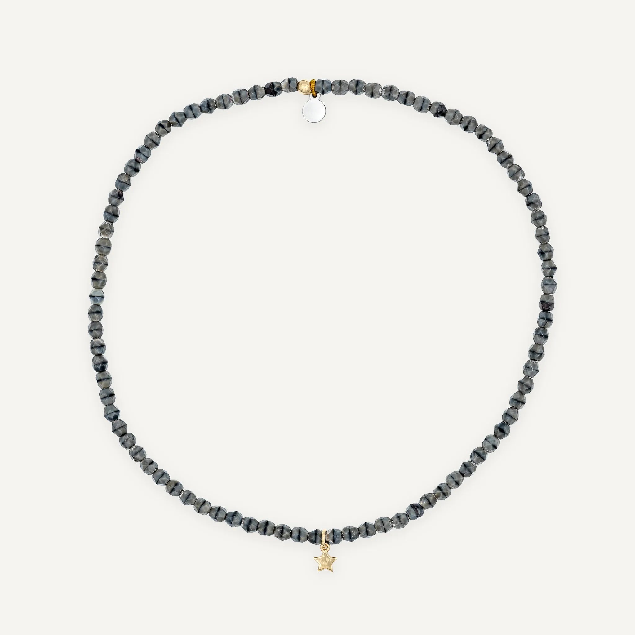 collier / bracelet STAR GOLD - Gris Ciment - Têtes Blondes