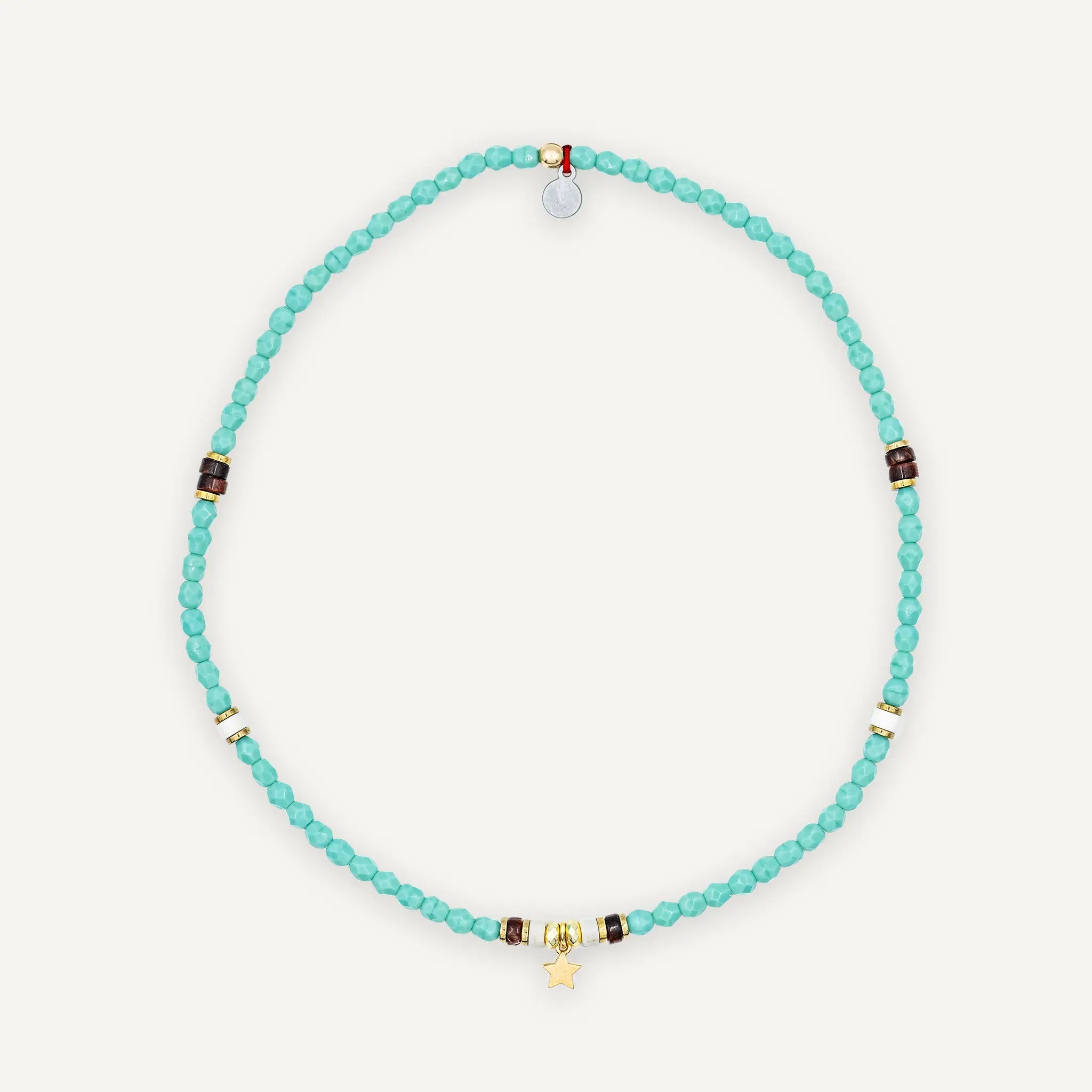collier / bracelet Star Gold Turquoise - Howlite - Têtes Blondes