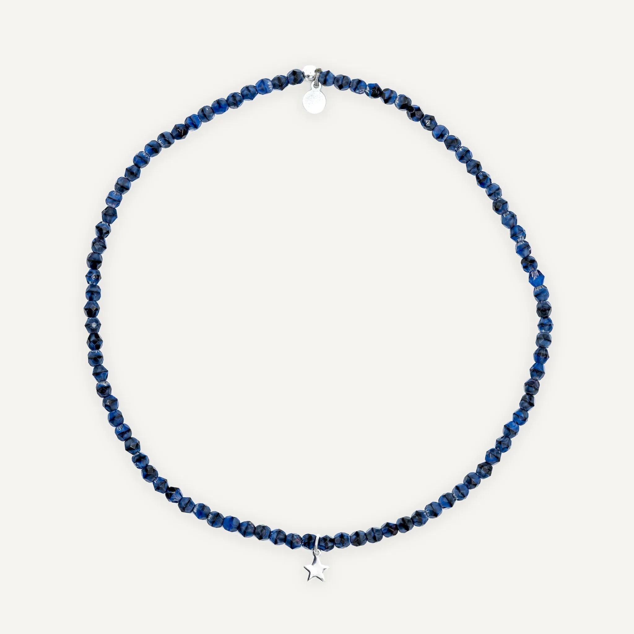 collier / bracelet STAR Silver - Bleu Denim - Têtes Blondes