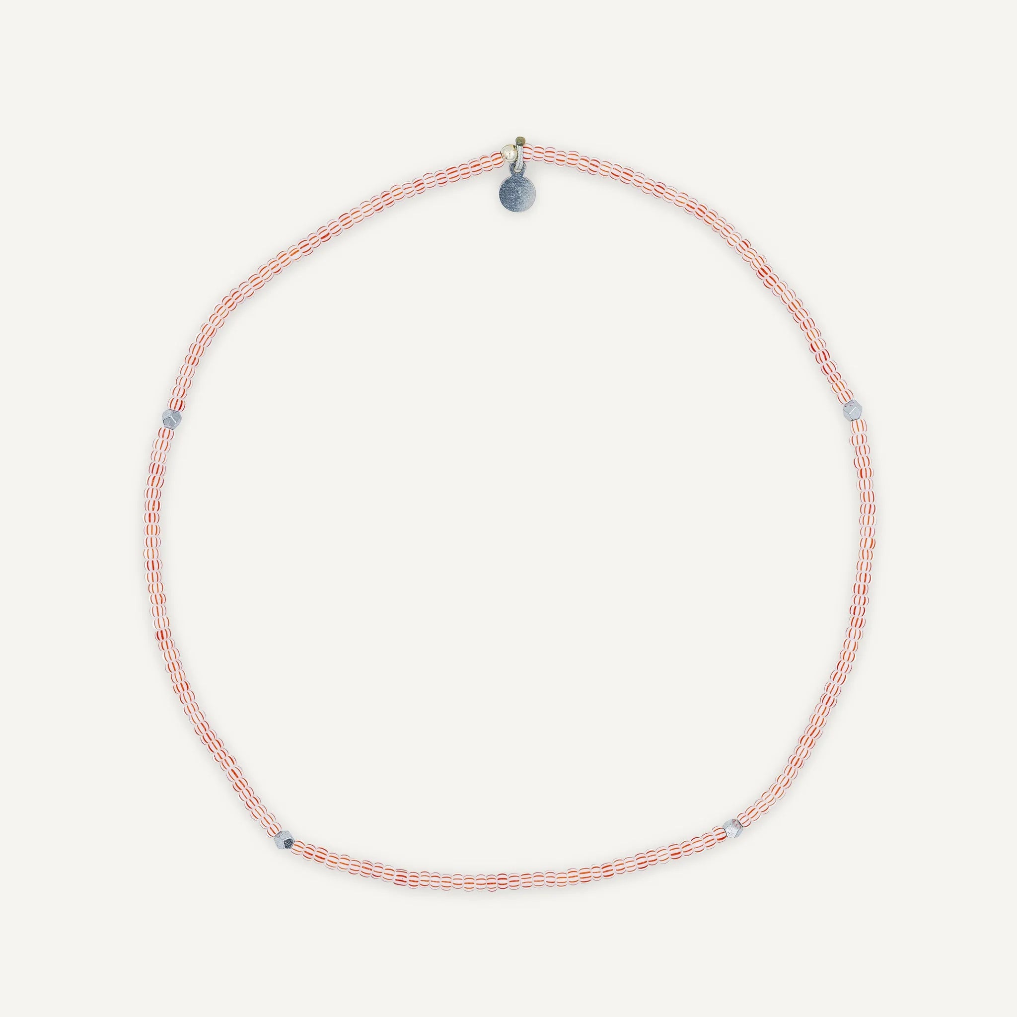 collier / bracelet STRAWBERRY 2 - Rouge & Blanc - Têtes Blondes