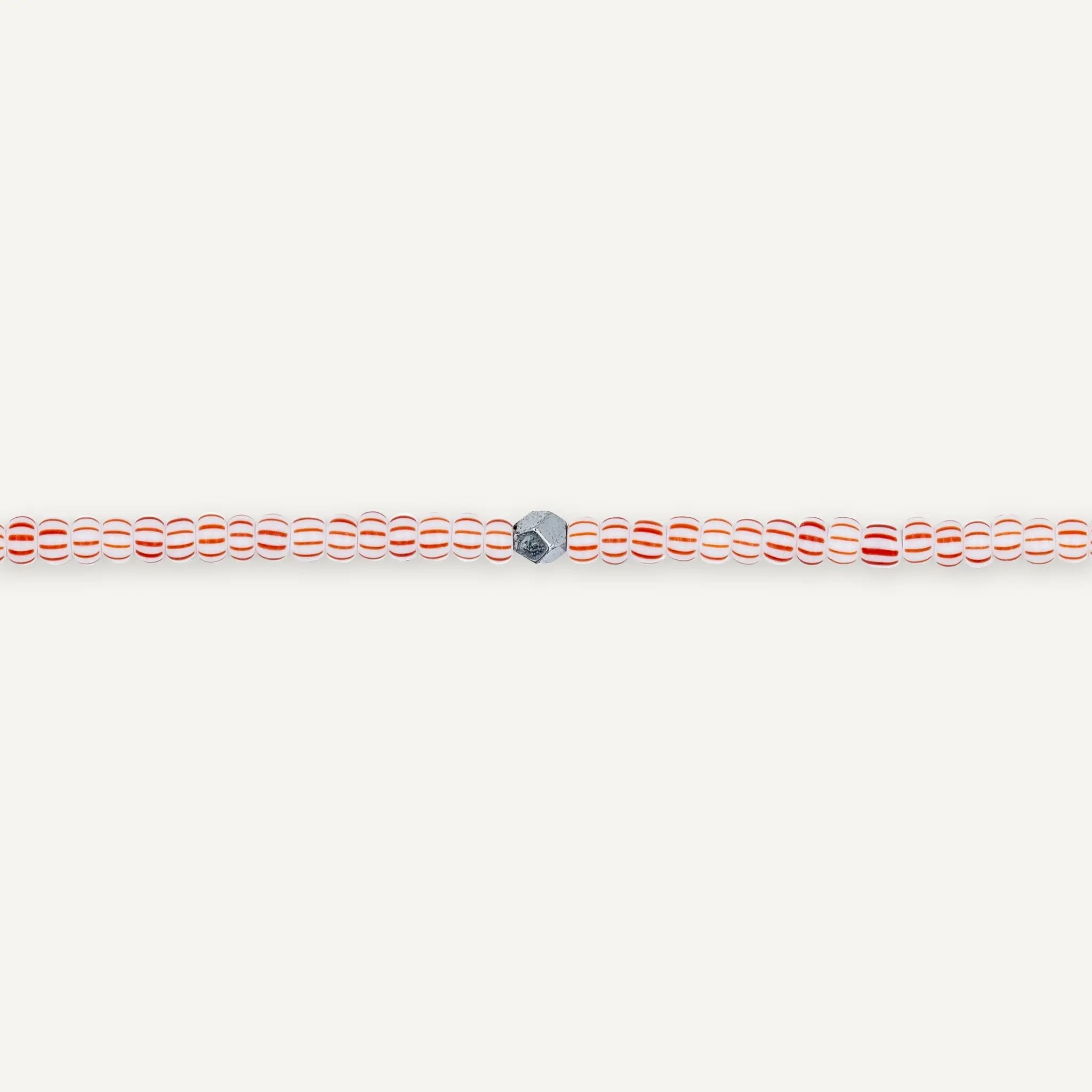 collier / bracelet STRAWBERRY 5 - Rouge & Blanc - Têtes Blondes