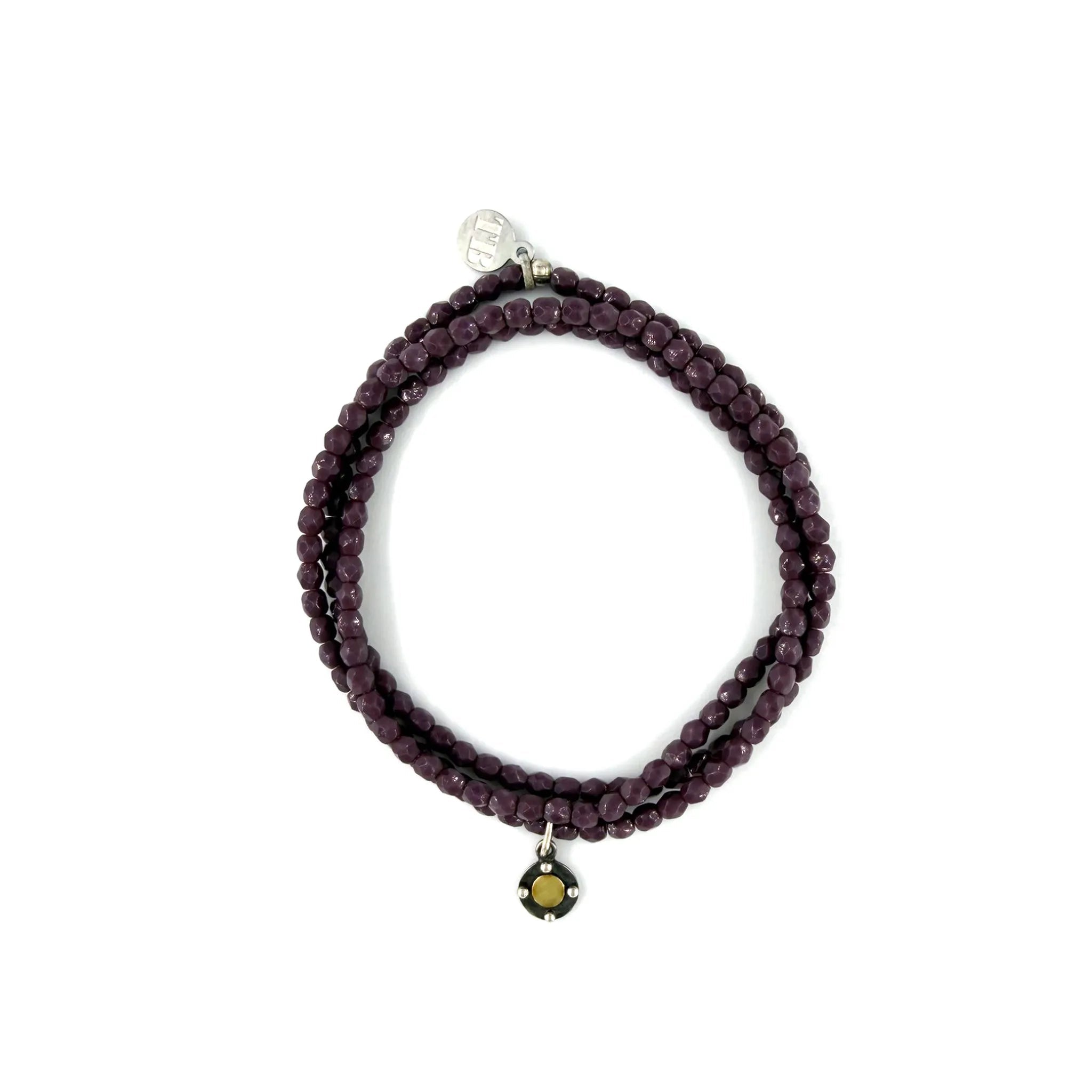 collier / bracelet TALISMAN - Violet - Têtes Blondes