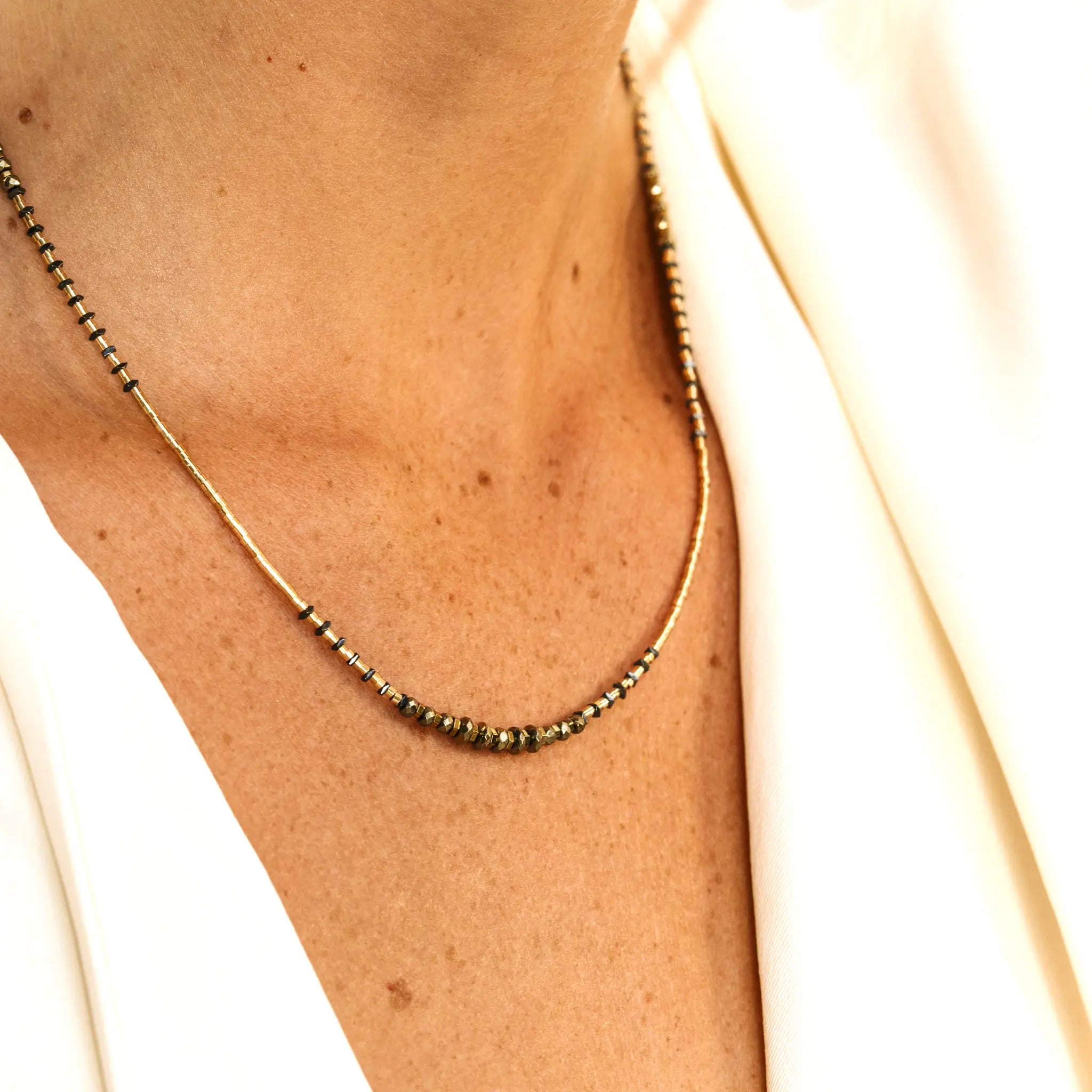 collier / bracelet TESS GOLD 3 - Têtes Blondes
