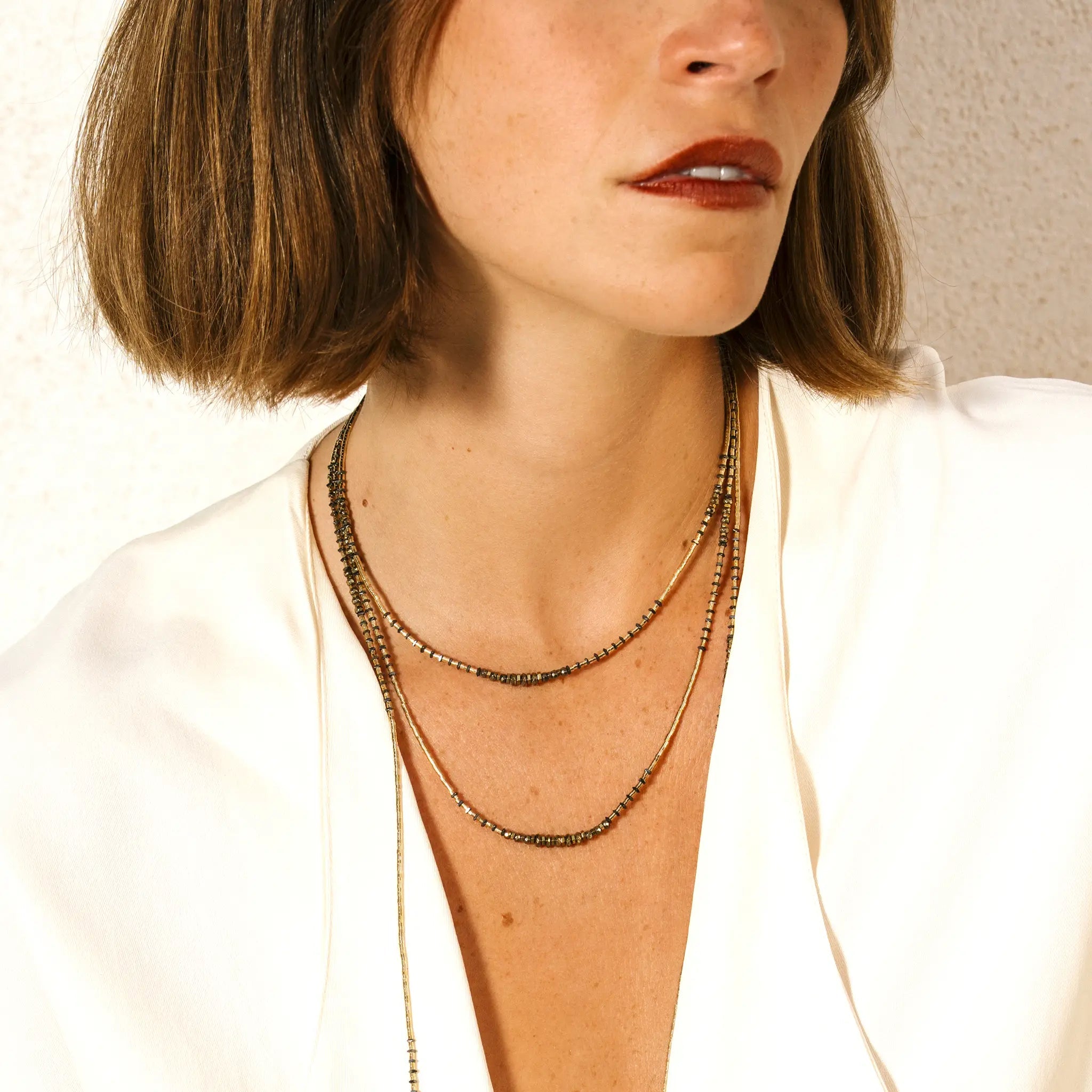 collier / bracelet TESS GOLD - Têtes Blondes