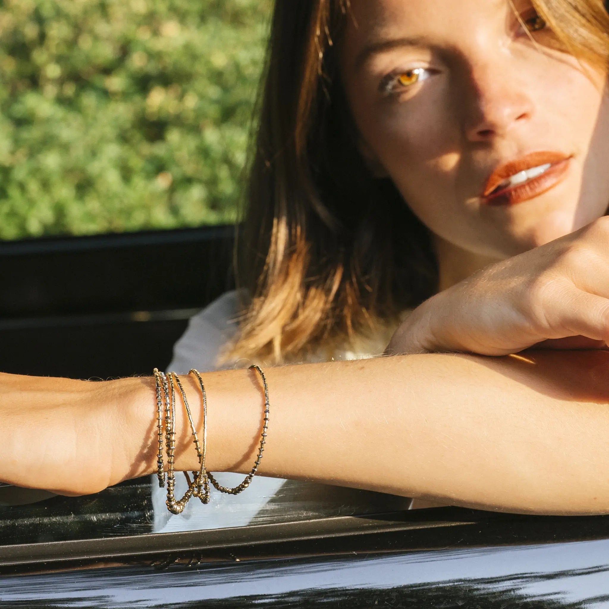 collier / bracelet TESS GOLD 6 - Têtes Blondes
