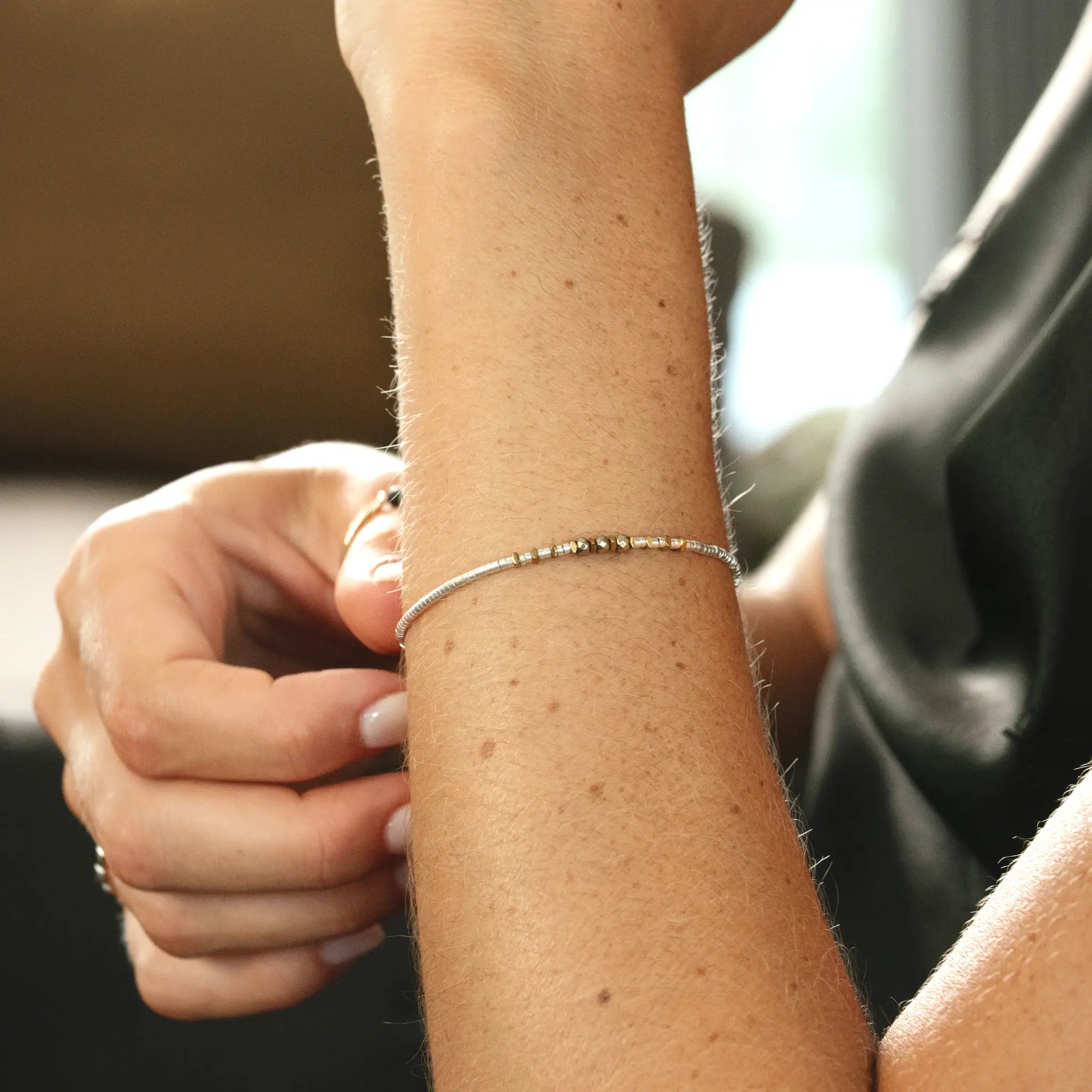 collier / bracelet TESS SILVER 1 - Têtes Blondes