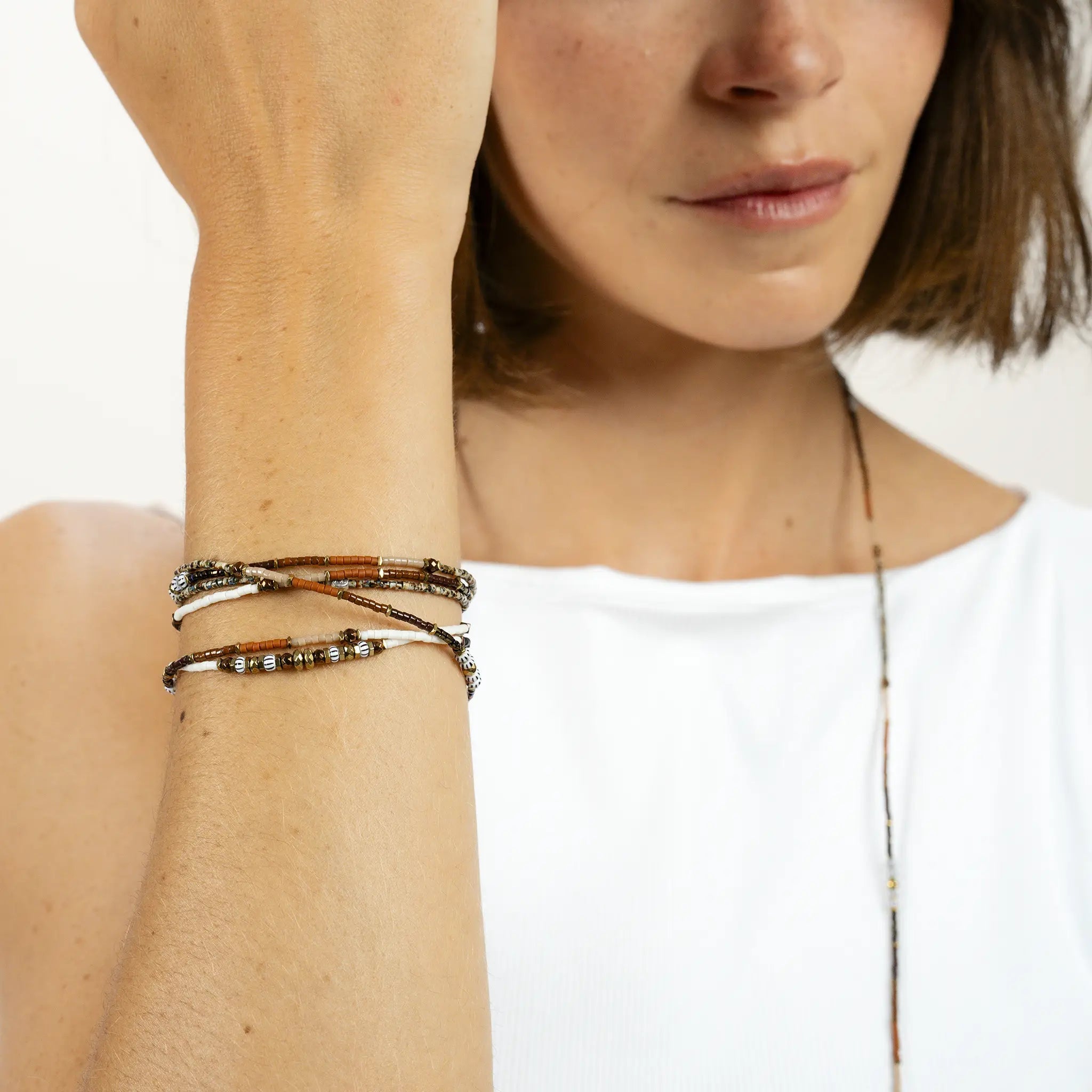 collier / bracelet TIRAMISU 6 - Têtes Blondes